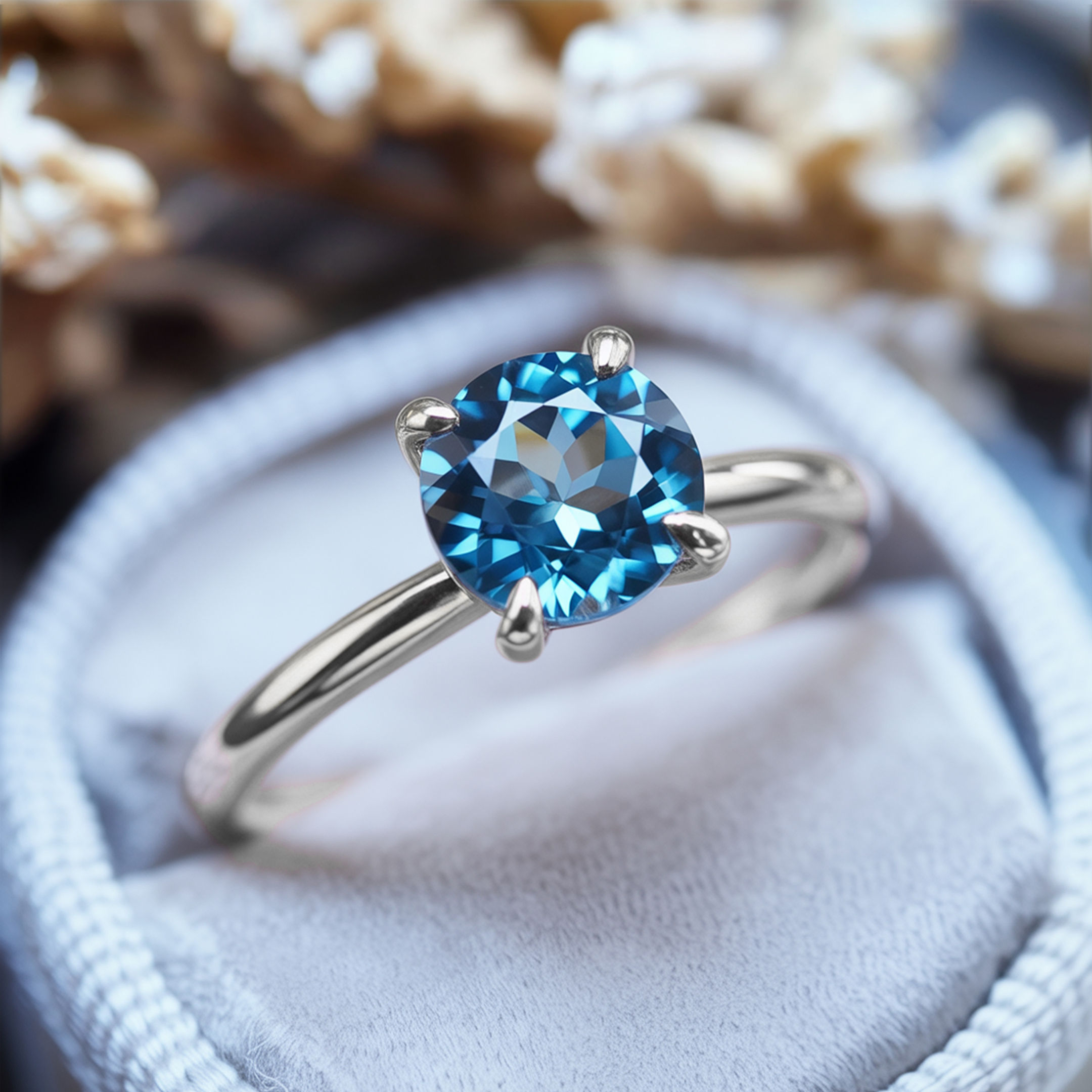 ベサニー - ソリティア モアッサナイトリング