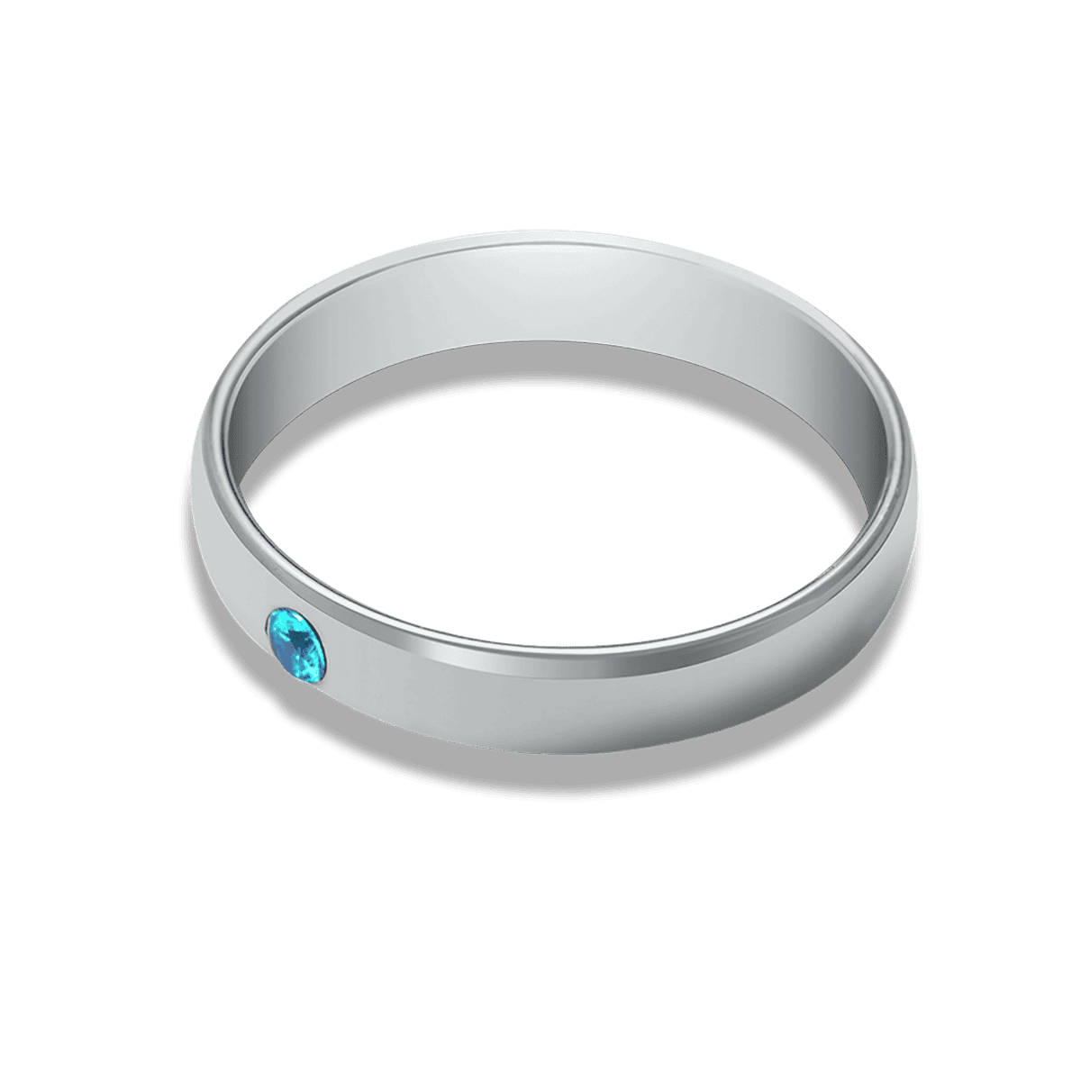 パーソナライズされた家族の誕生石積み重ね可能ネームリング - ステンレススチール