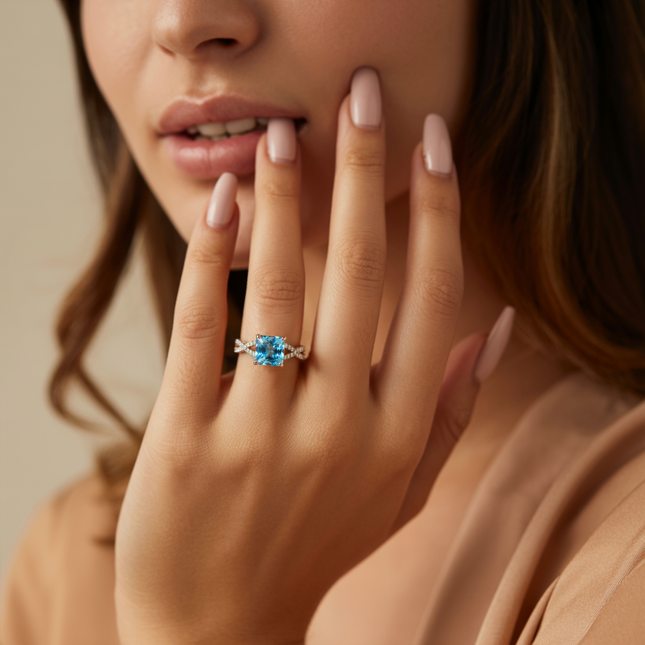 カテリーナ – インフィニティ モアッサナイトリング