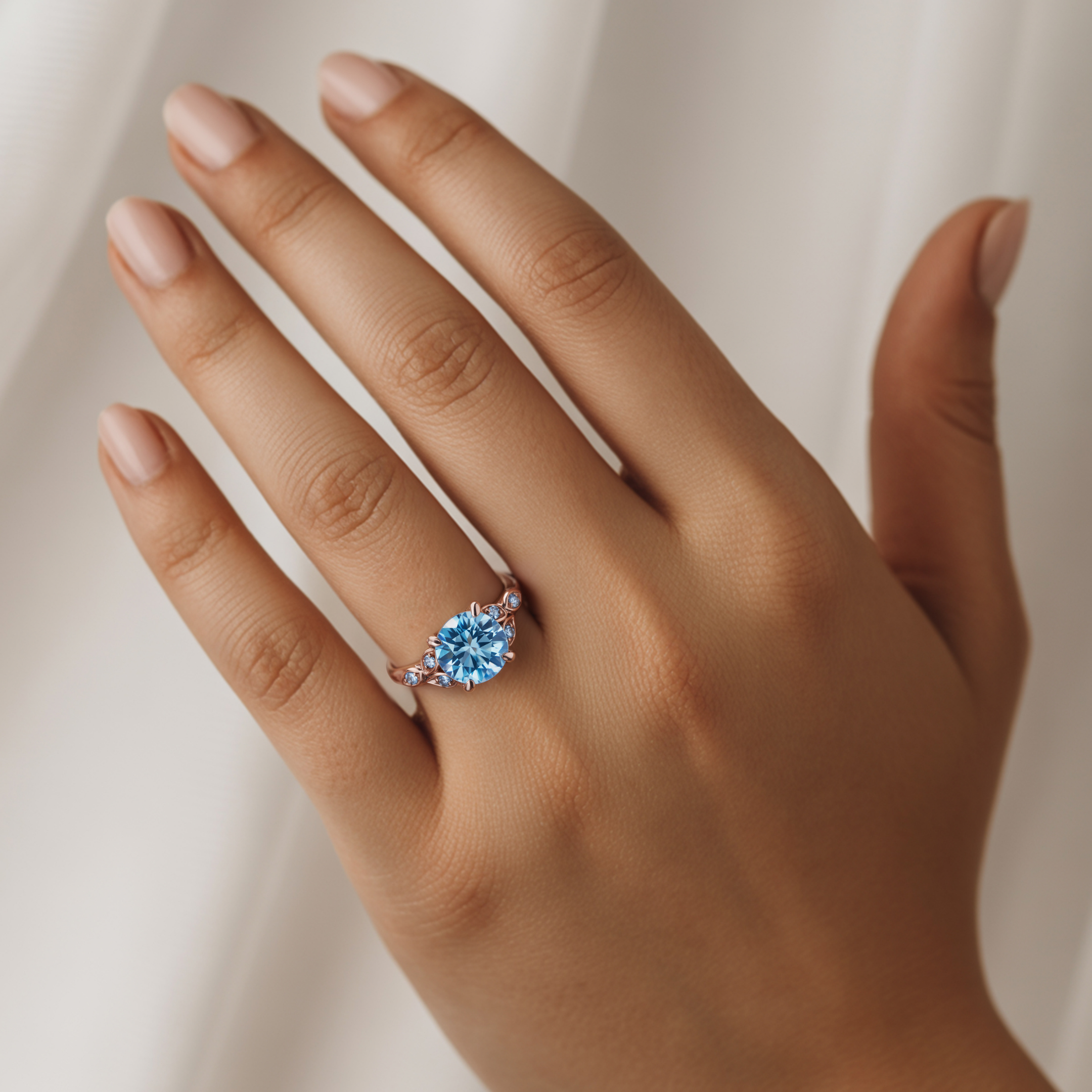 <Katalina>3CTラウンドカット モアッサナイトリング