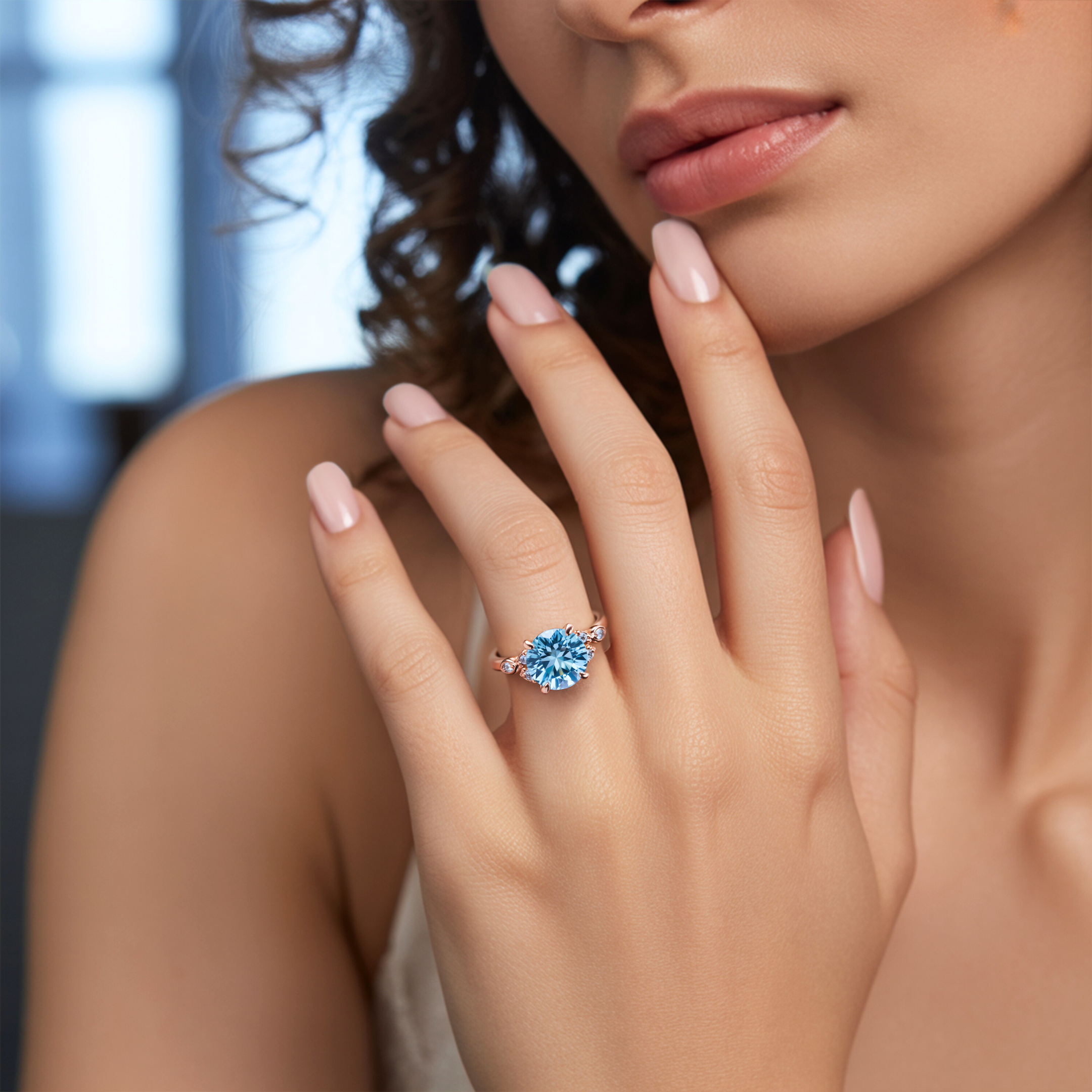 <Katalina>4CTラウンドカット モアッサナイトリング