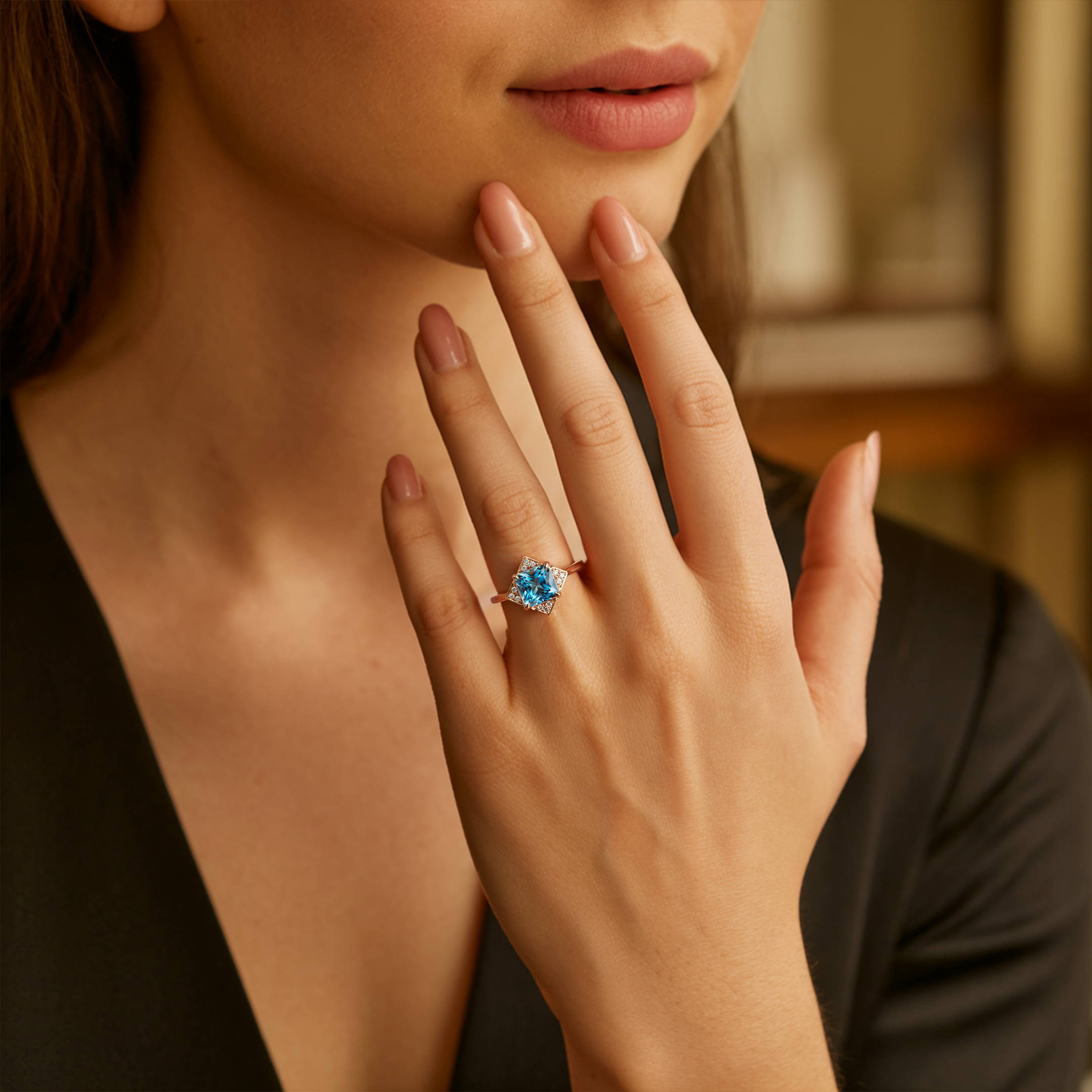 カテリーナ – ヴィンテージ モアッサナイトリング