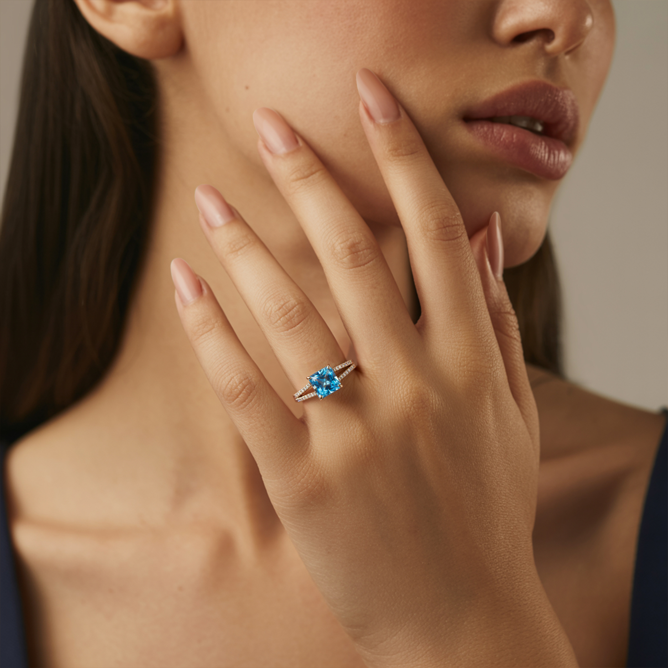 カテリーナ – スプリットシャンク モアッサナイトリング