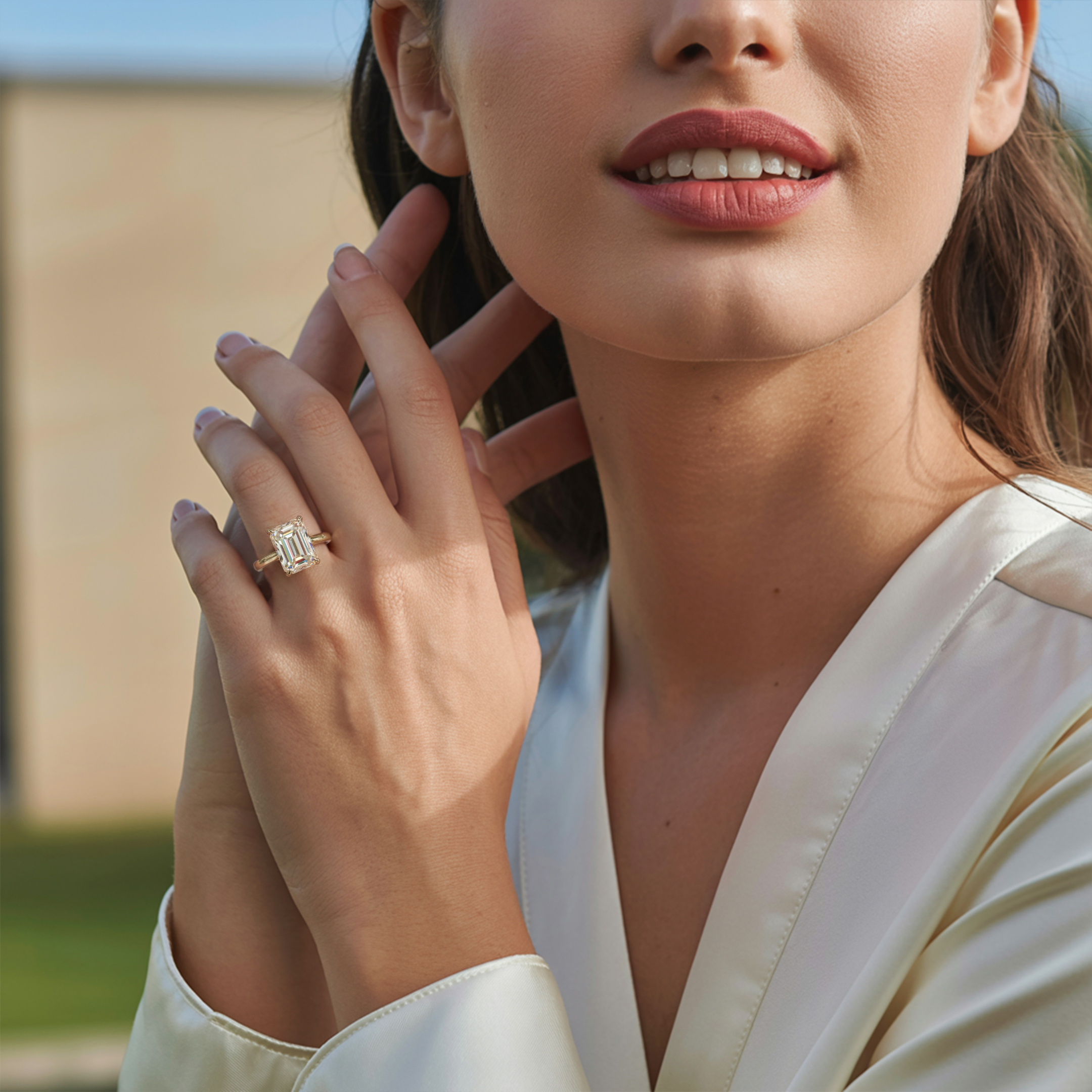 ベラジュエル – ソリティア モアッサナイトリング