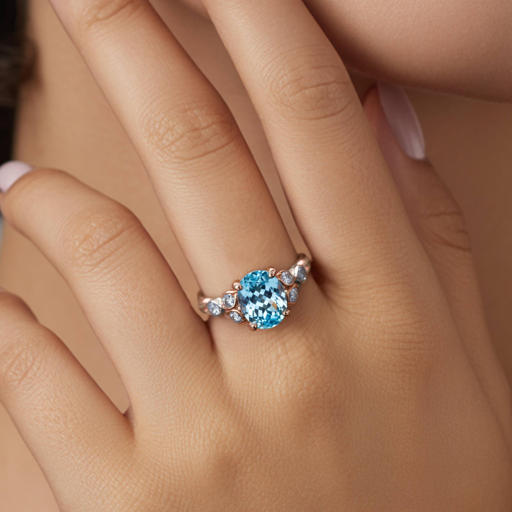 カタリナ オーバルカット モアッサナイトリング