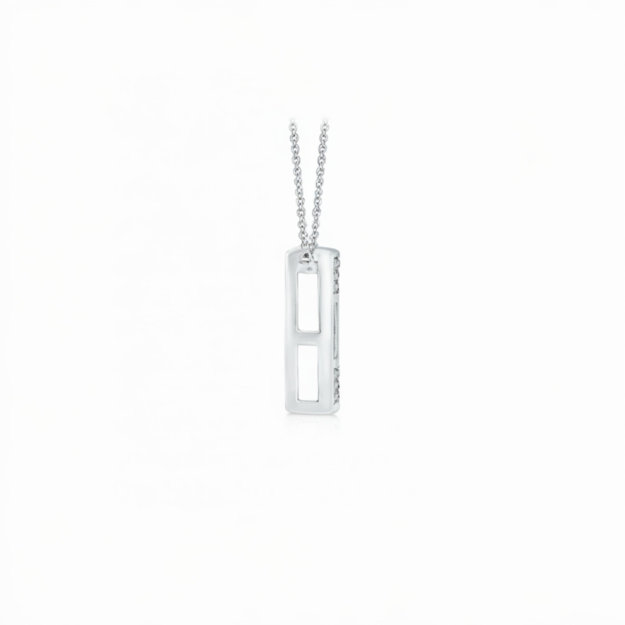 ダイヤモンド オープンハート ネックレス