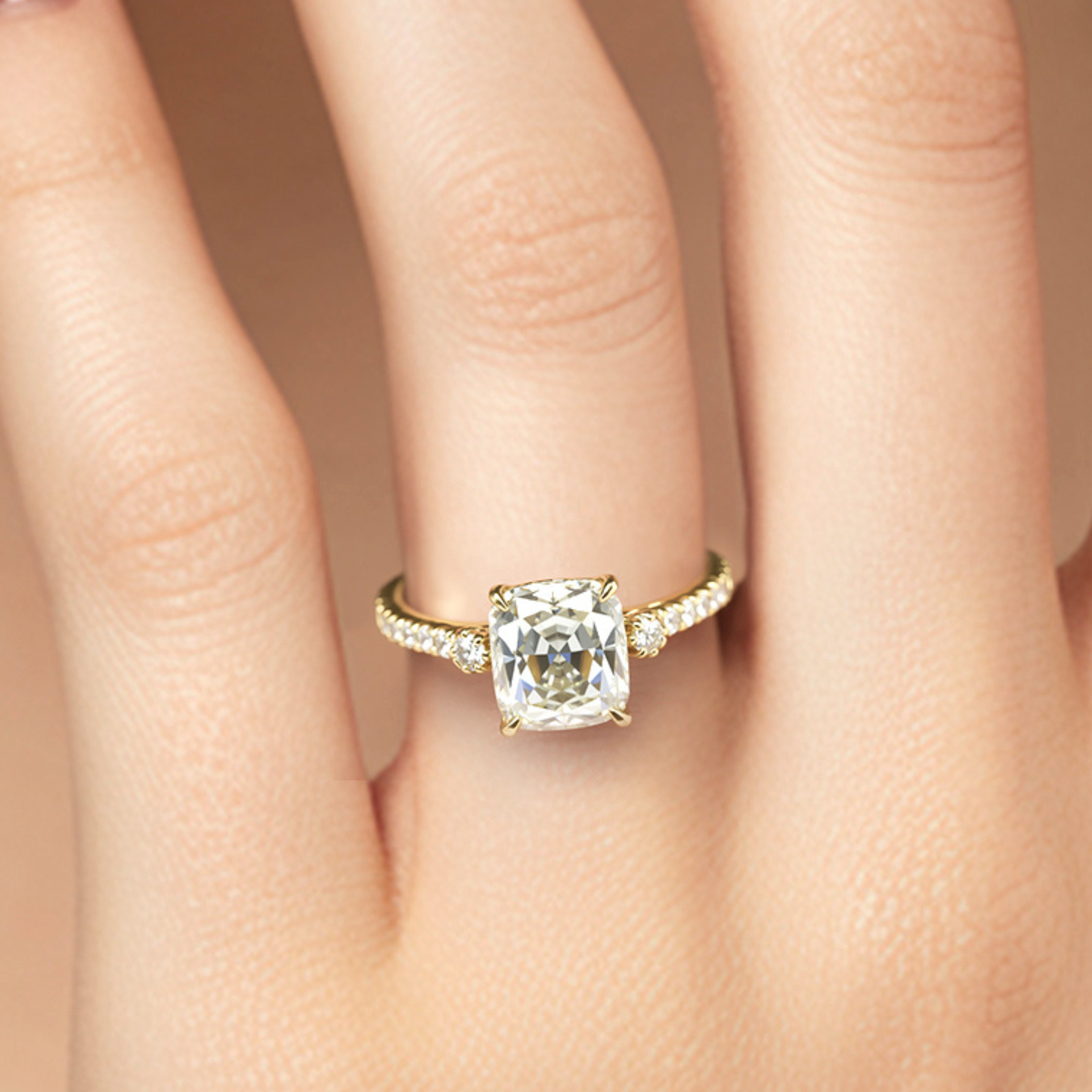 The Luna | To My Future Wife — Cushion Cut Moissanite Ring