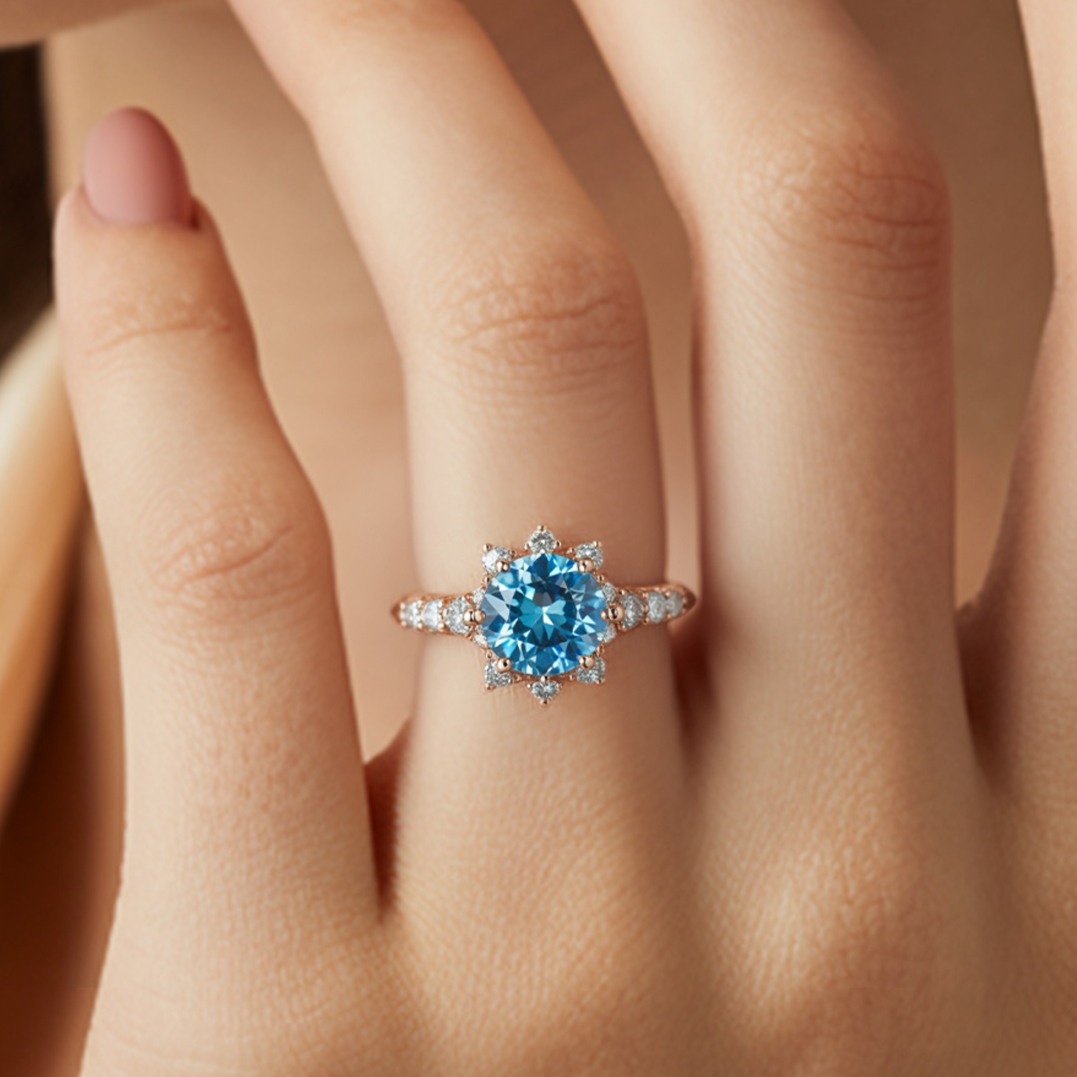 カテリーナ ラウンドカット モアッサナイトリング