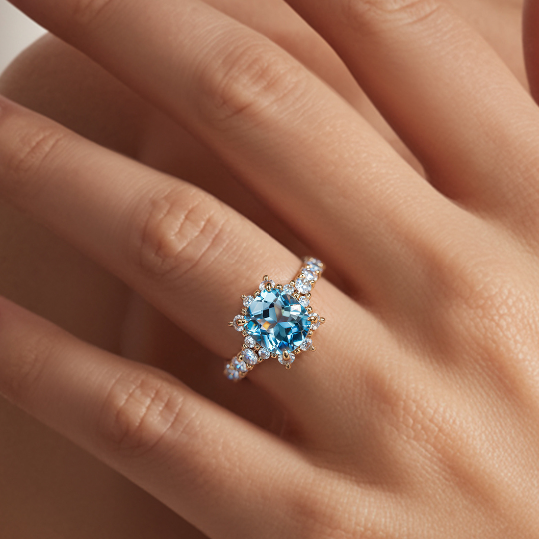 カテリーナ クッションカット モアッサナイトリング