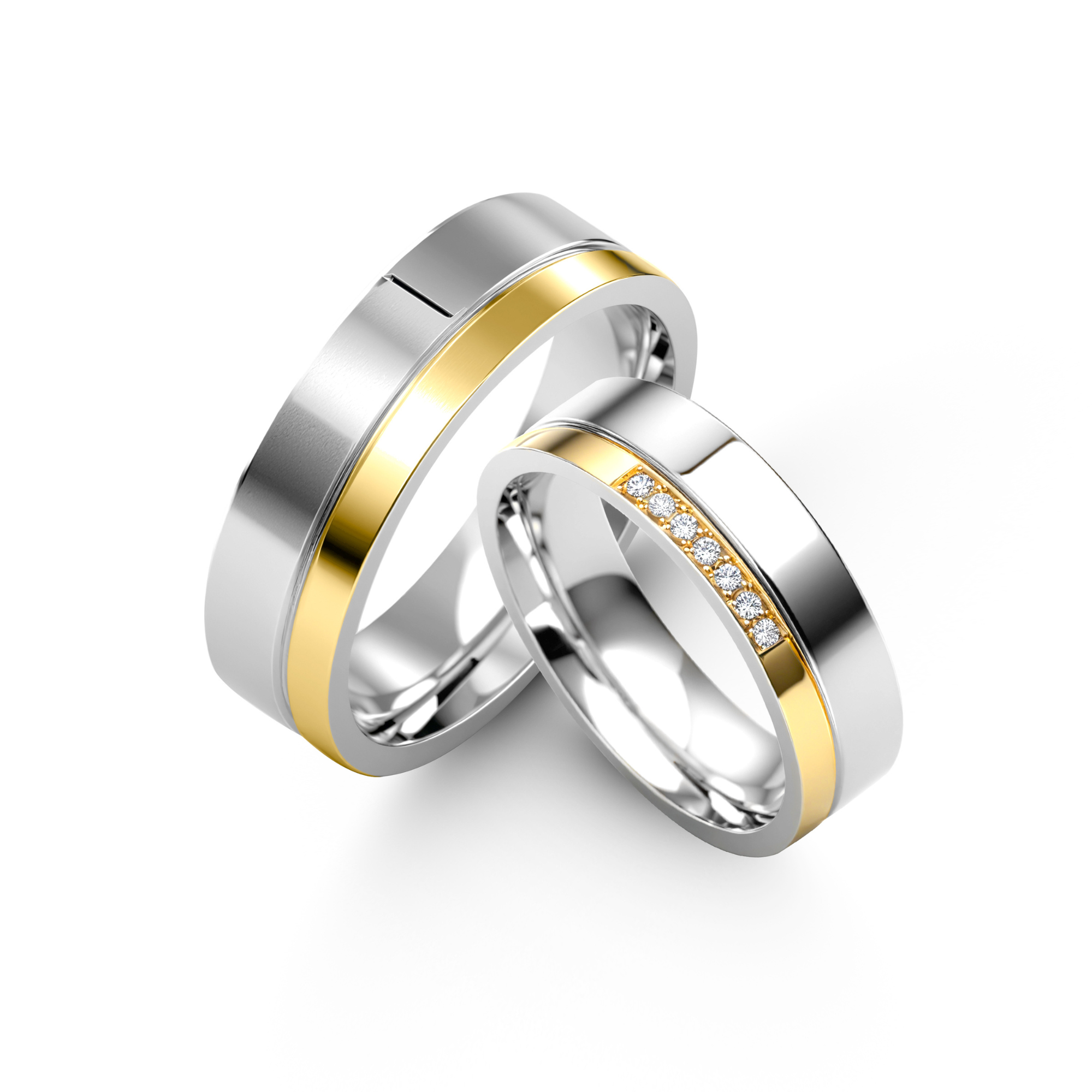 チャネルセット ダイヤモンド メンズリング