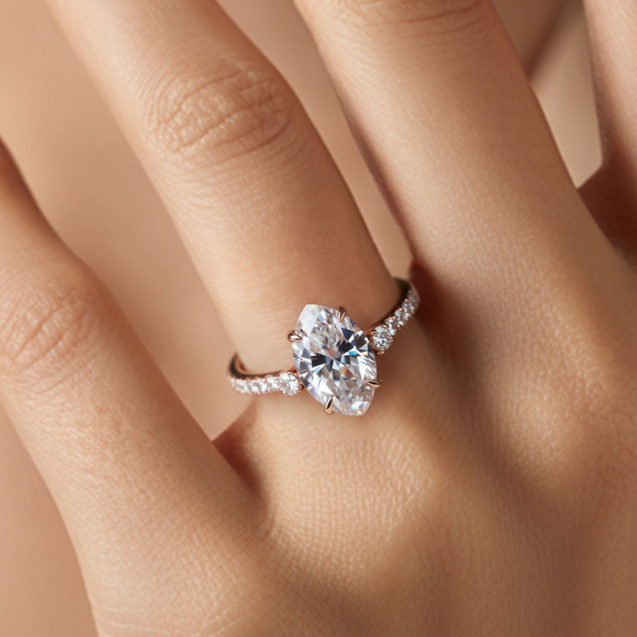 The Luna | 未来の妻へ — マーキスカット モアッサナイトリング