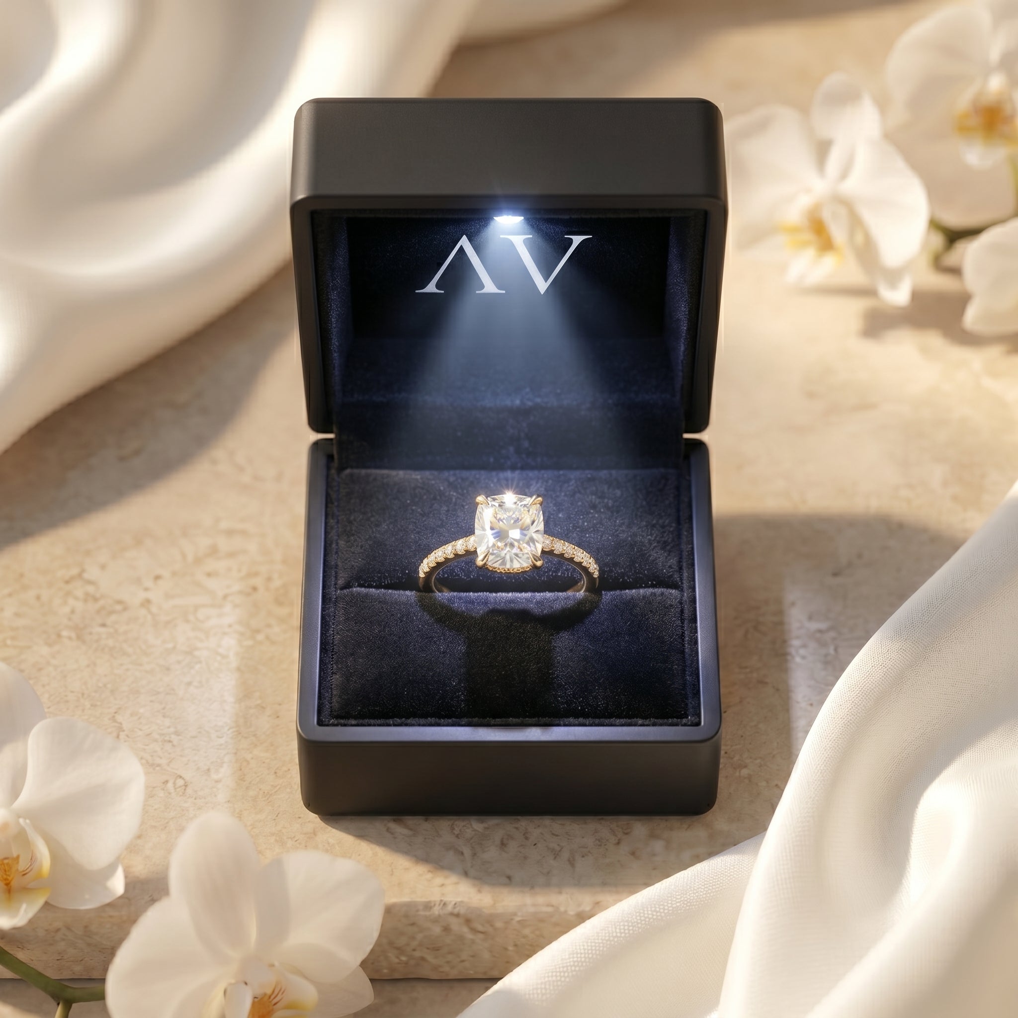 AI0009-CSR-1CT-PAVE-SOLIT - Premium LED Gift Box Presentation
