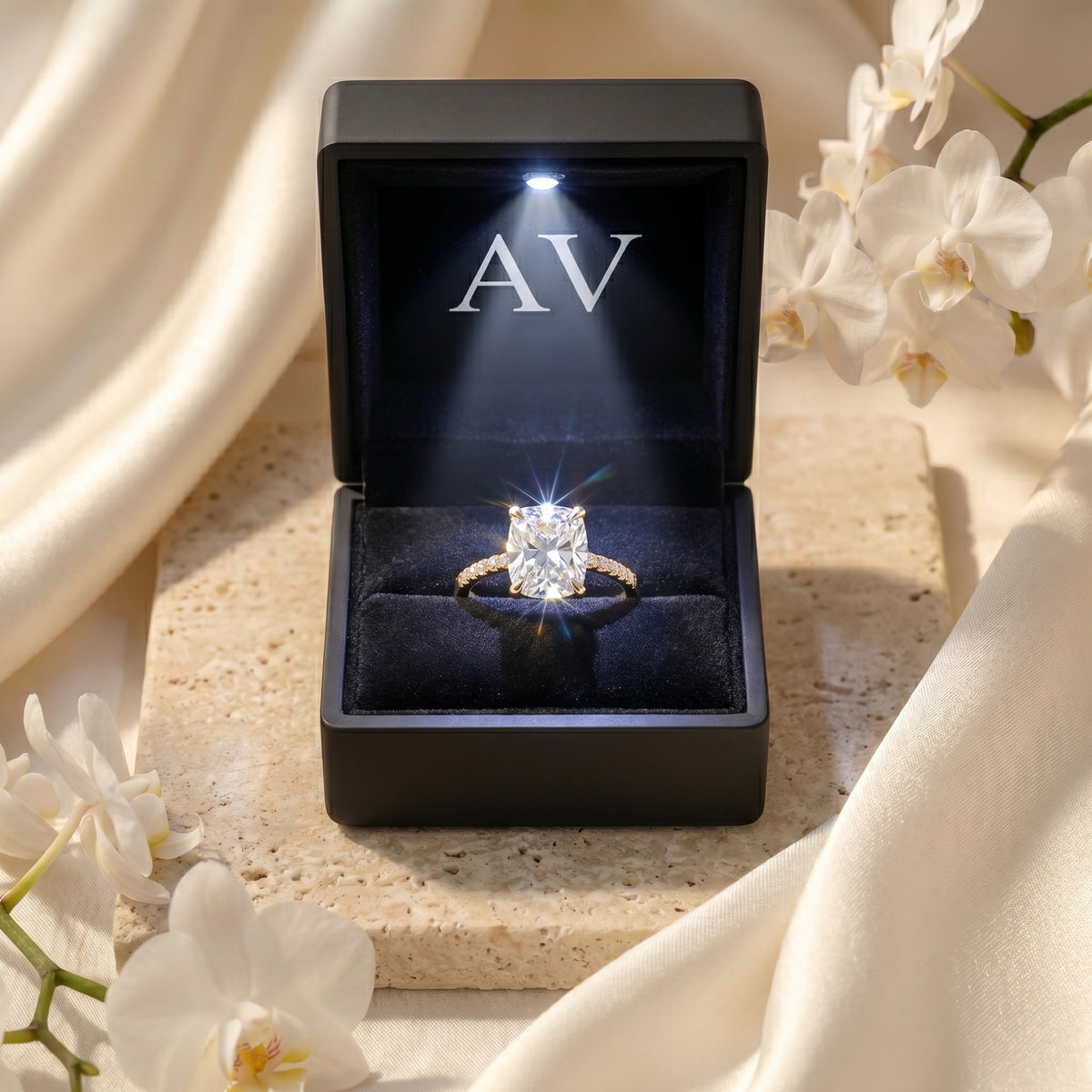 AI0009-CSR-2CT-PAVE-SOLIT - Premium LED Gift Box Presentation