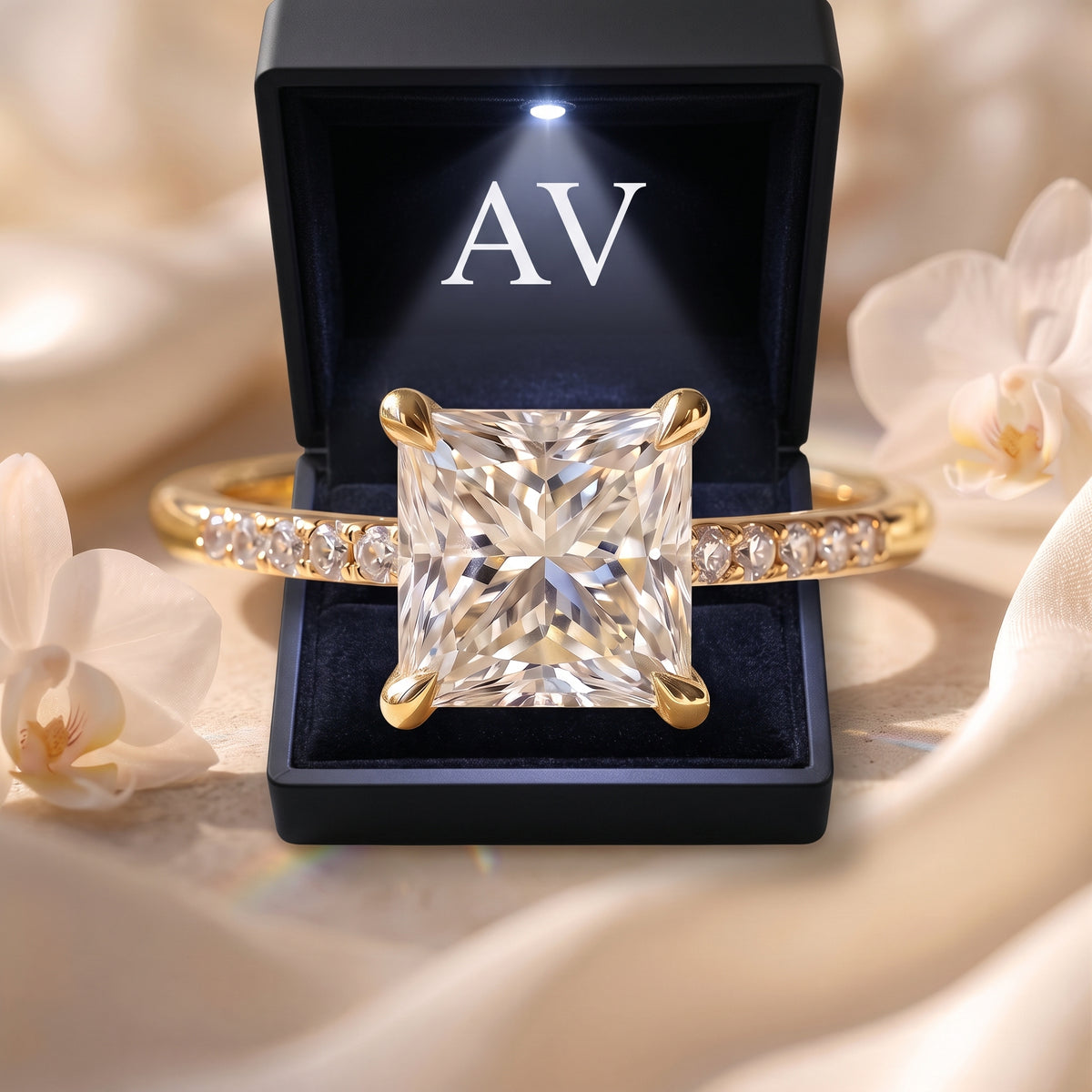 AI0009-PRI-2CT-PAVE-SOLIT - Premium LED Gift Box Presentation