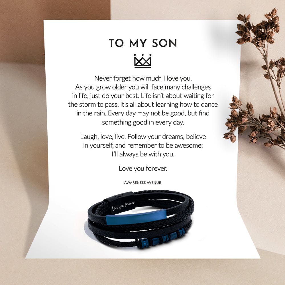 息子へ | 永遠に愛してる | レザーブレスレット