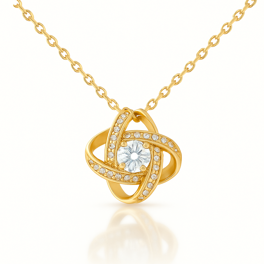 ラブノットネックレス | S925スターリングシルバー