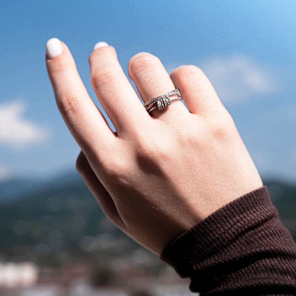 娘へ | 不安を解消 | S925 fidget リング