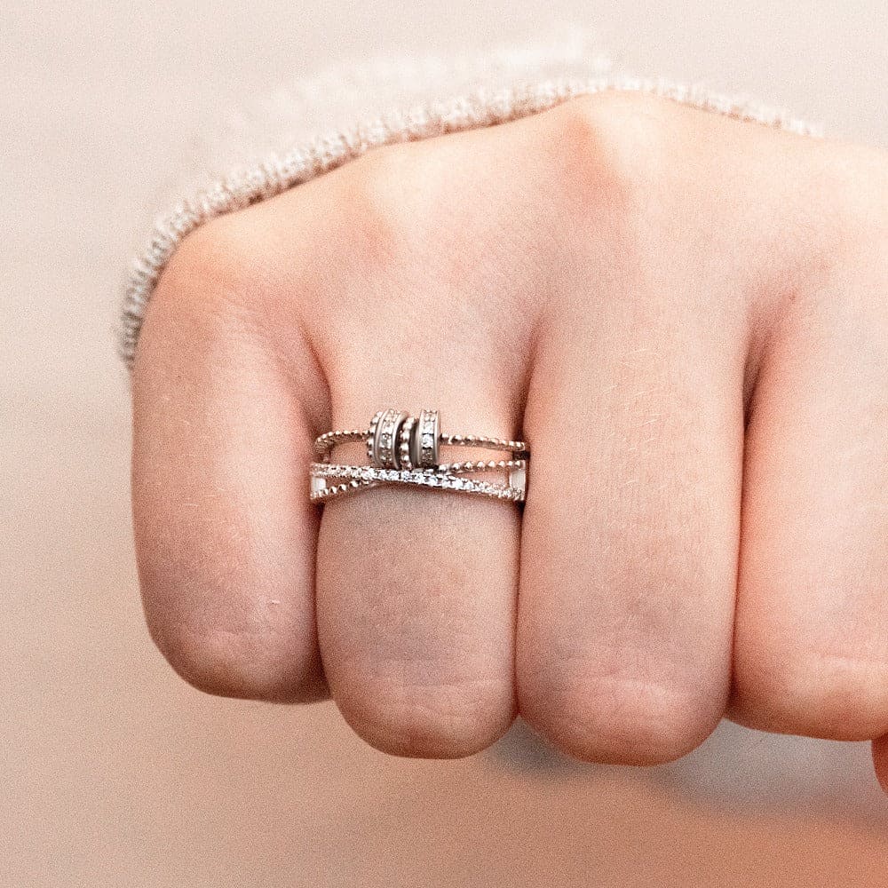 娘へ | 不安を解消 | S925 fidget リング