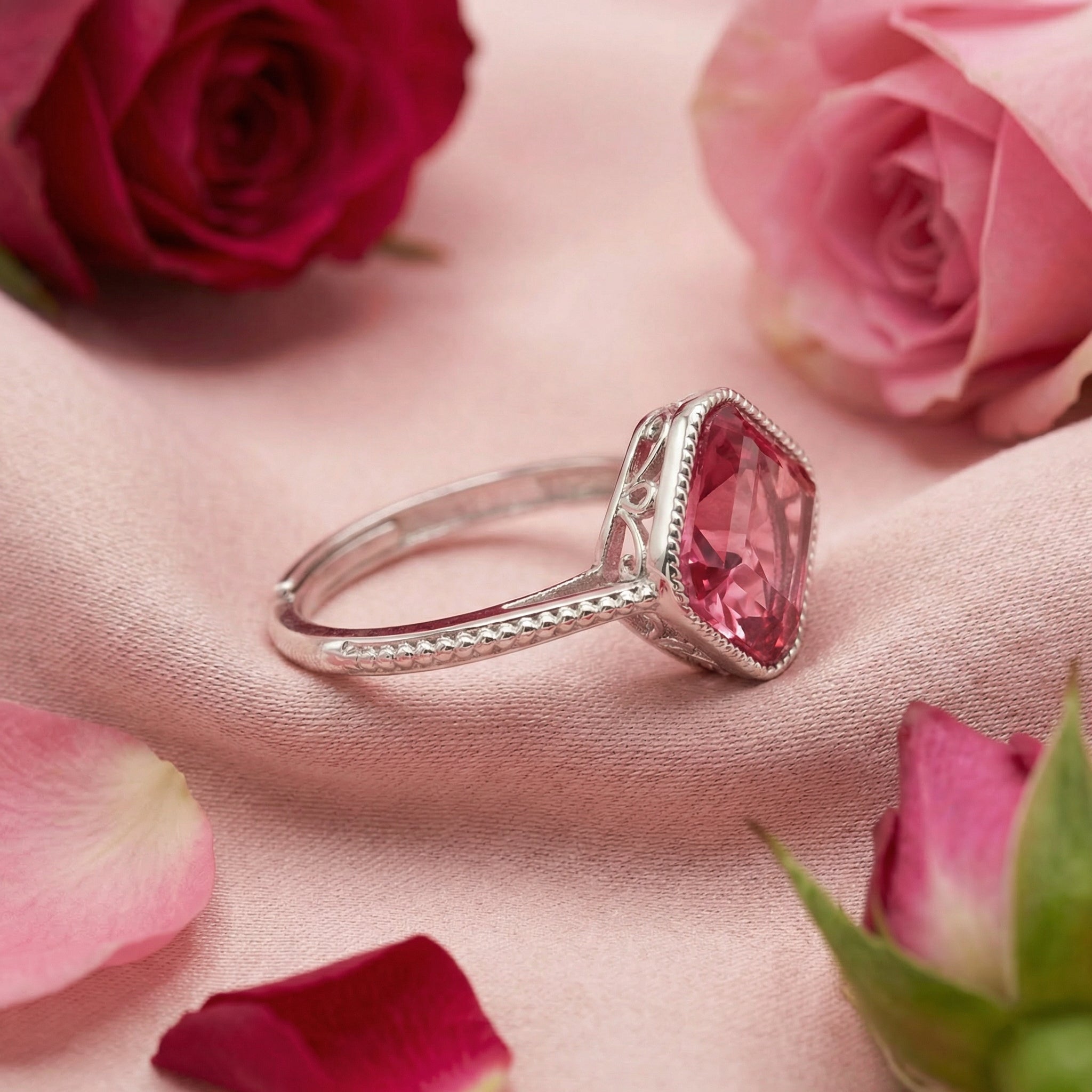 The Arisette Cushion Ring - S925 Sterling Silver