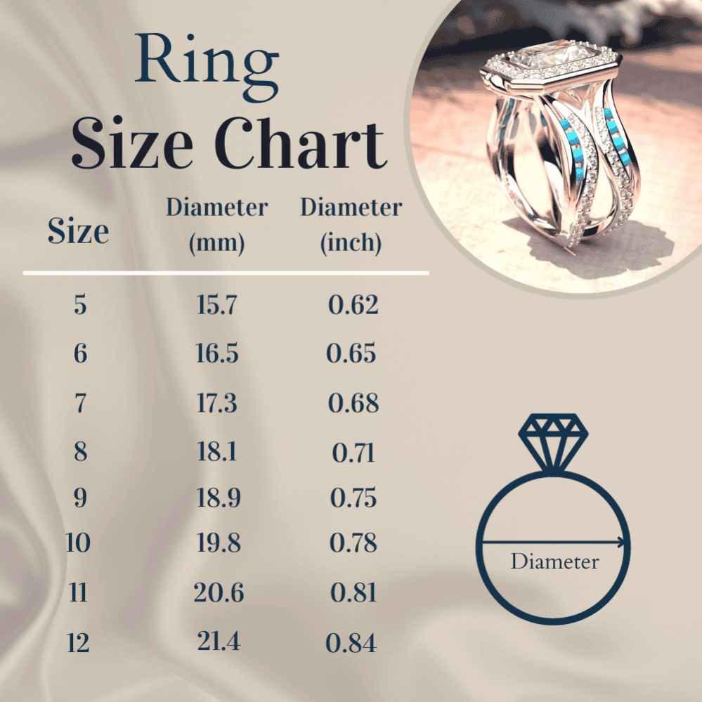 The Ocean's Crown: Ethical Diamond Ring - S925 Sterling Silver