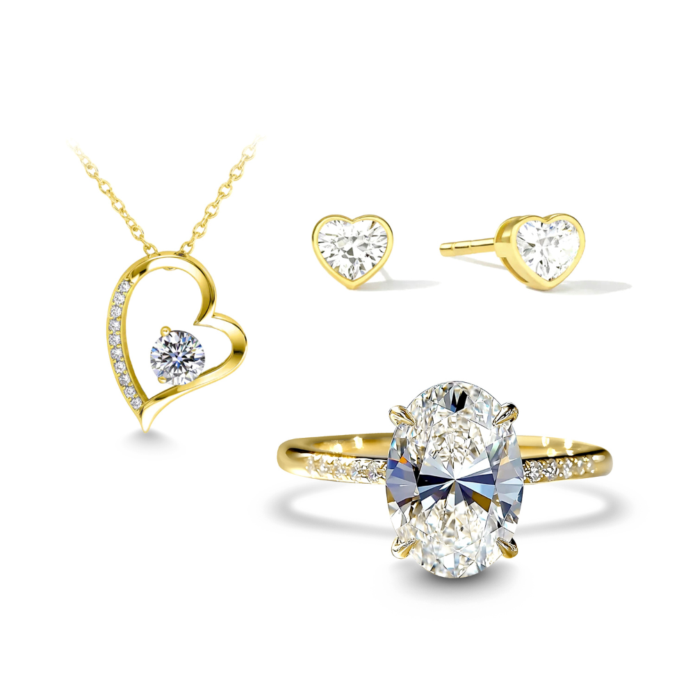 オパラインゴールドジュエリーセット