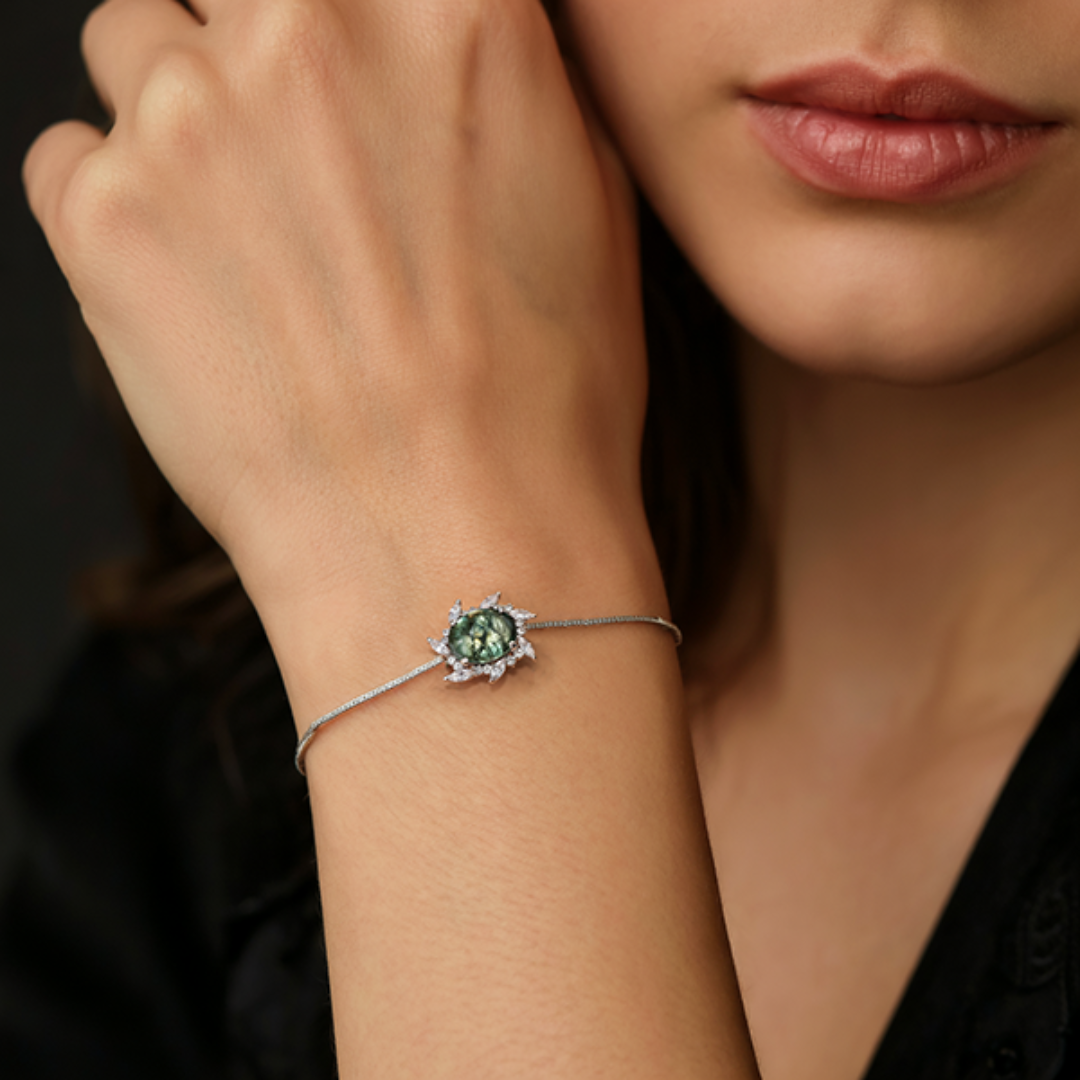 モスアゲート 夢幻の森 ジュエリーセット