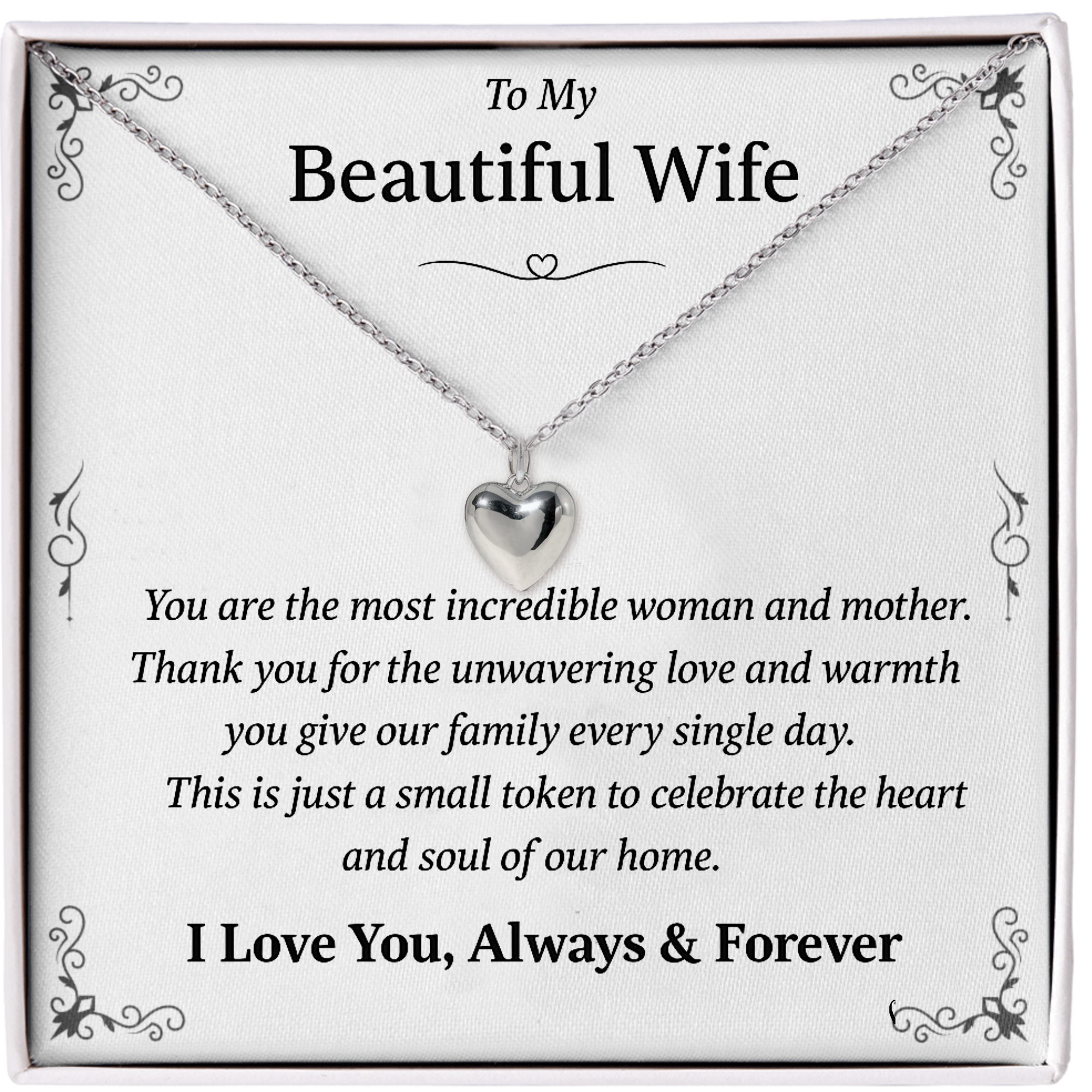 最愛の妻へ | チャンキーハートネックレス