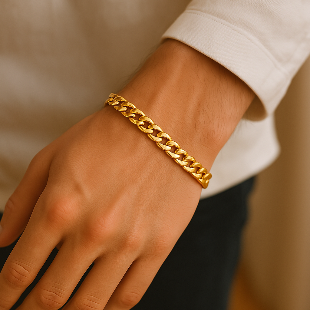 メンズ ミニマル チェーン ブレスレット