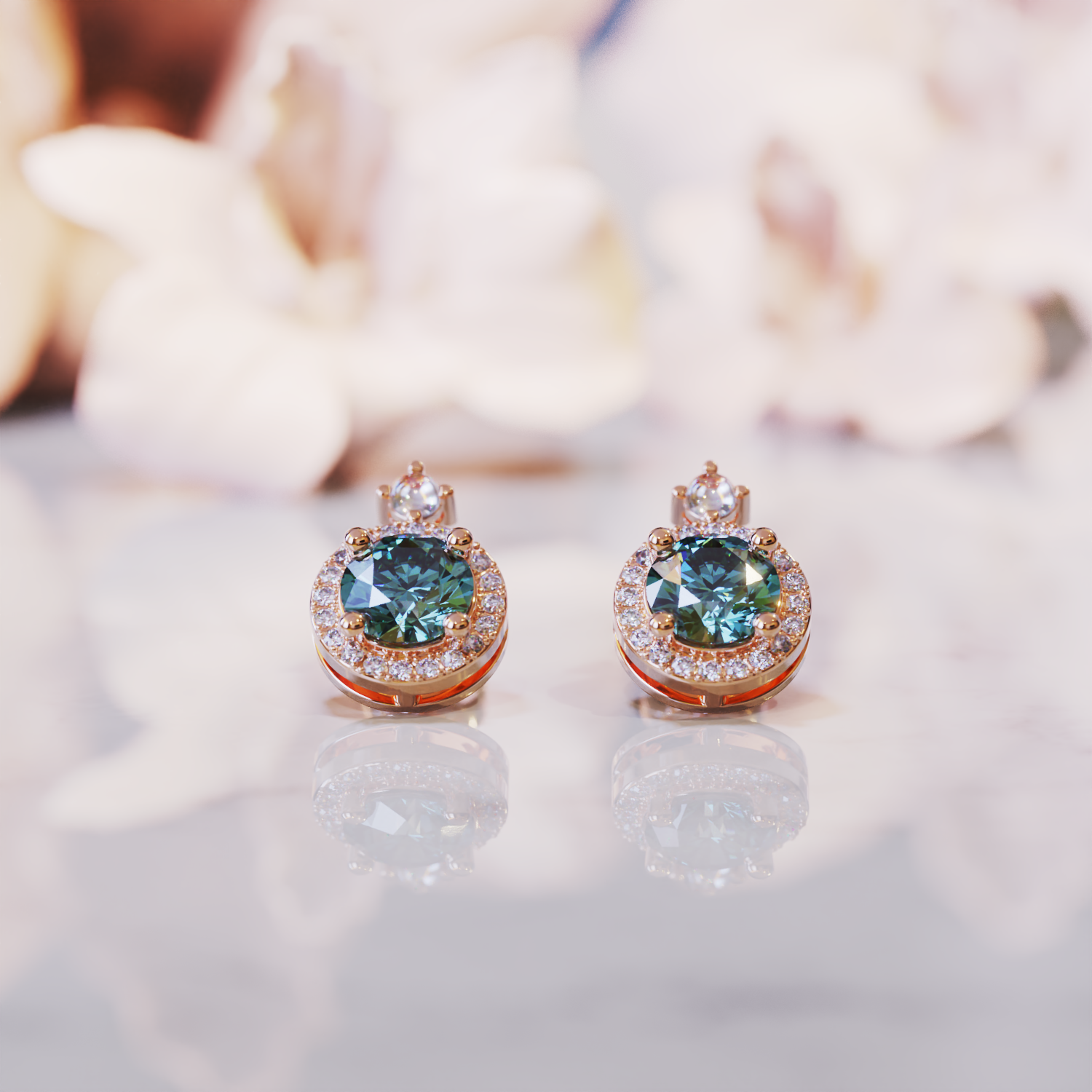 禅アレキサンドライトイヤリング