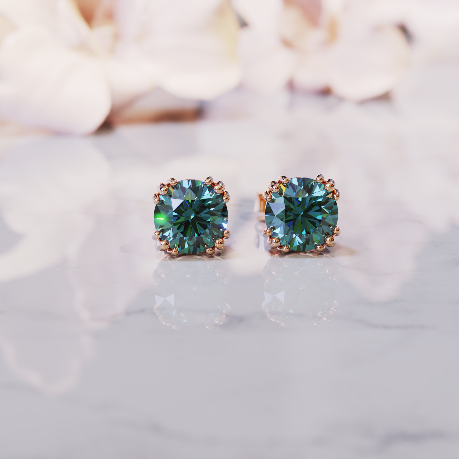 ダフネアレキサンドライトイヤリング