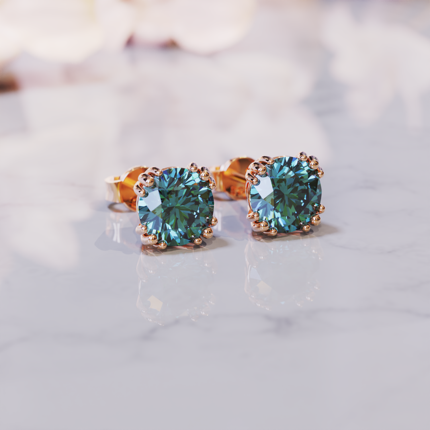 ダフネアレキサンドライトイヤリング