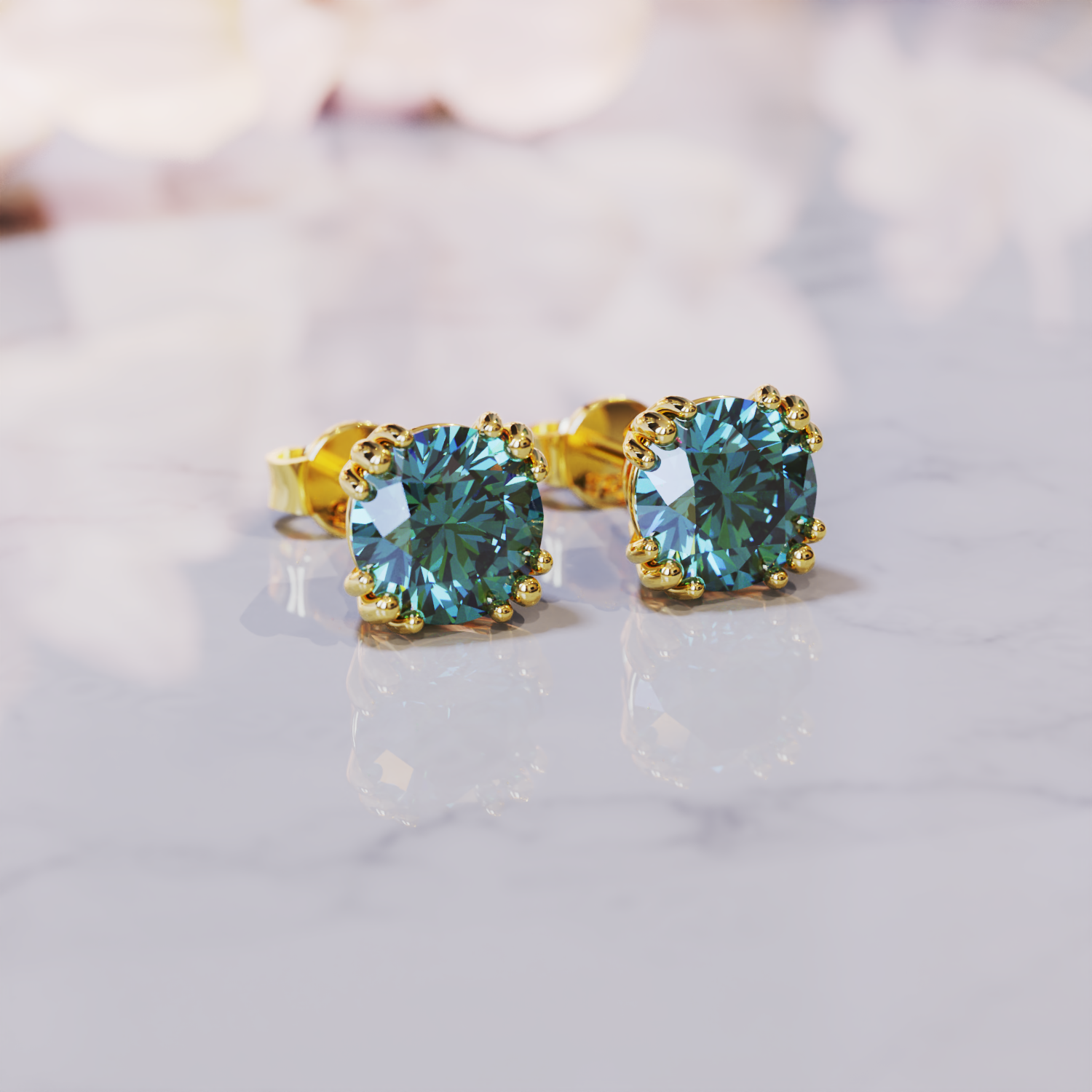 ダフネアレキサンドライトイヤリング