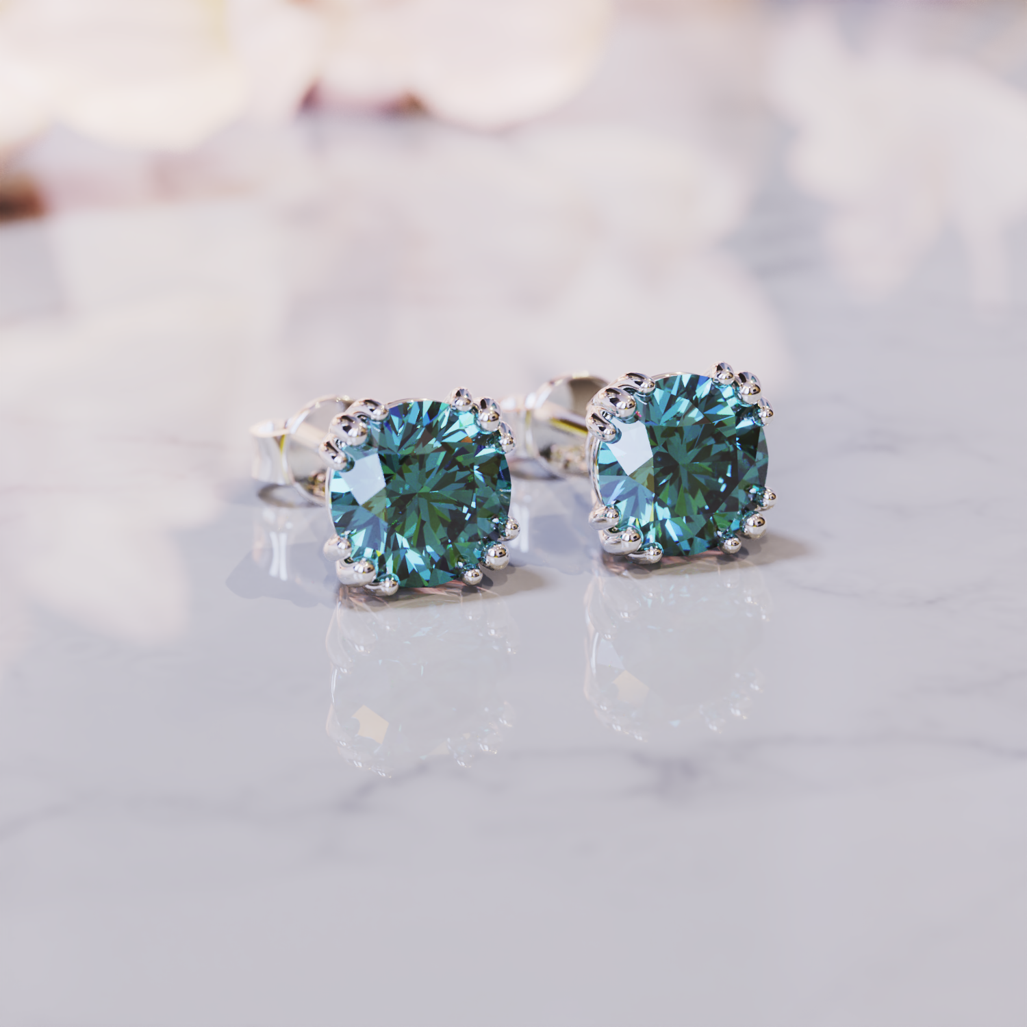 ダフネアレキサンドライトイヤリング