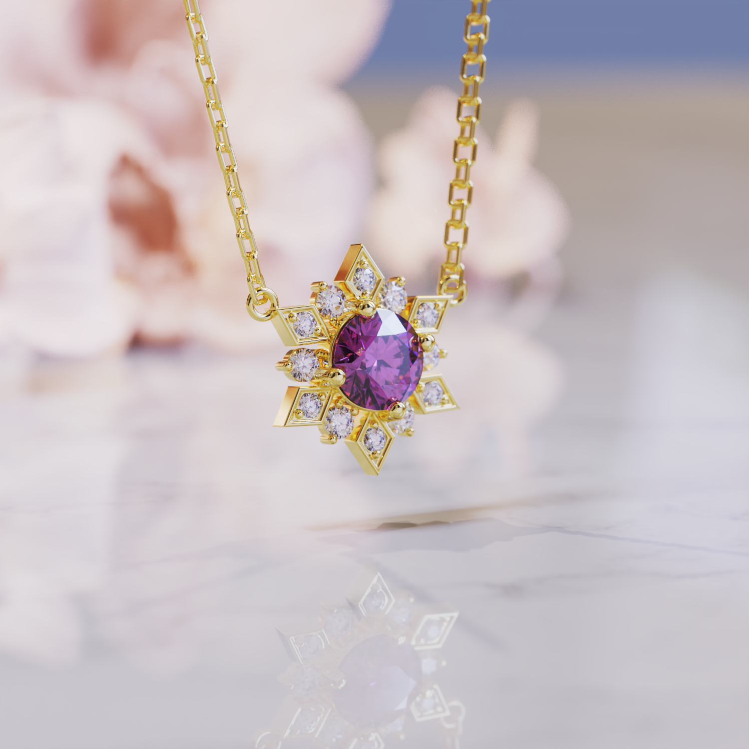 ブリアナ アレキサンドライト ネックレス