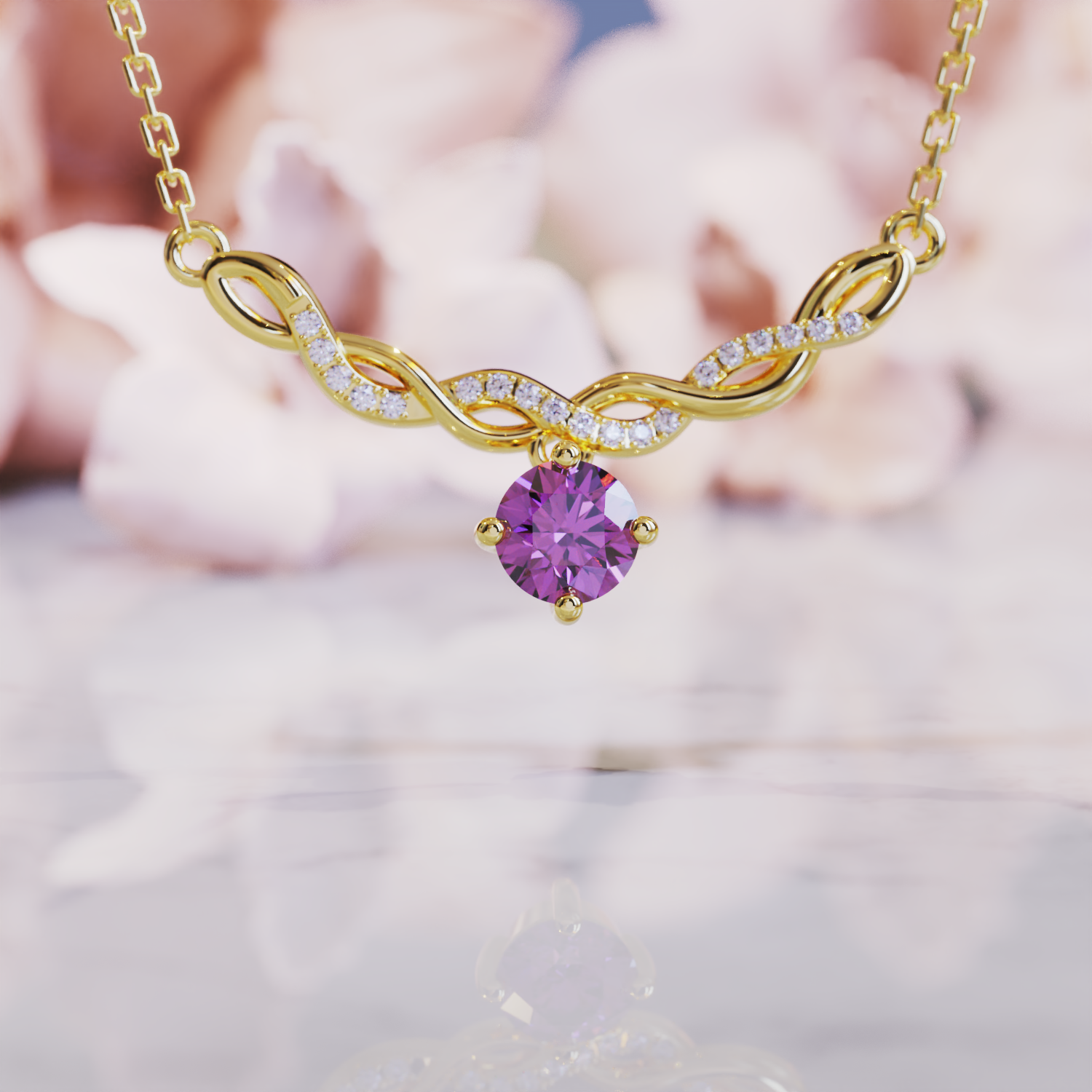 ジェニファー アレキサンドライト ネックレス