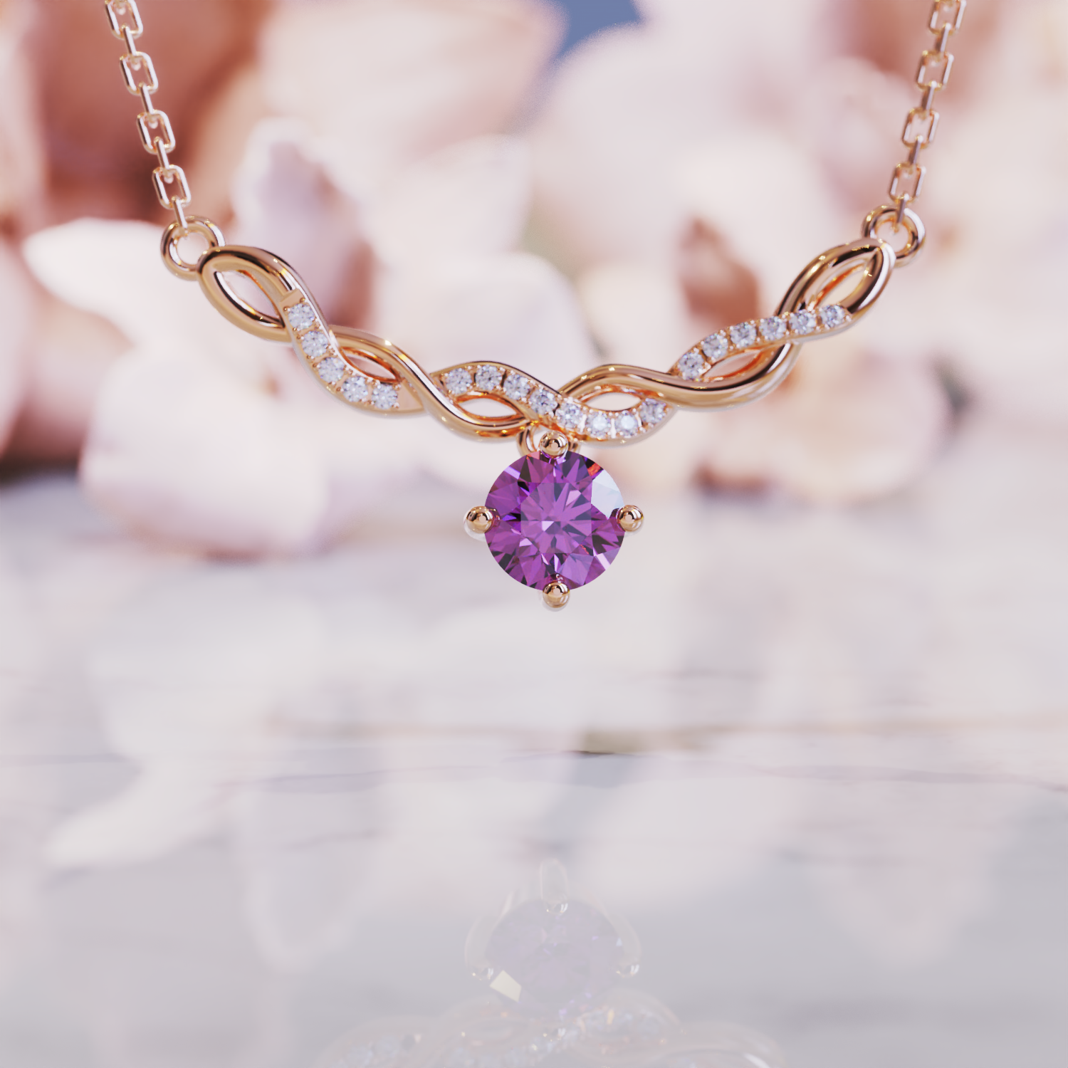 ジェニファー アレキサンドライト ネックレス