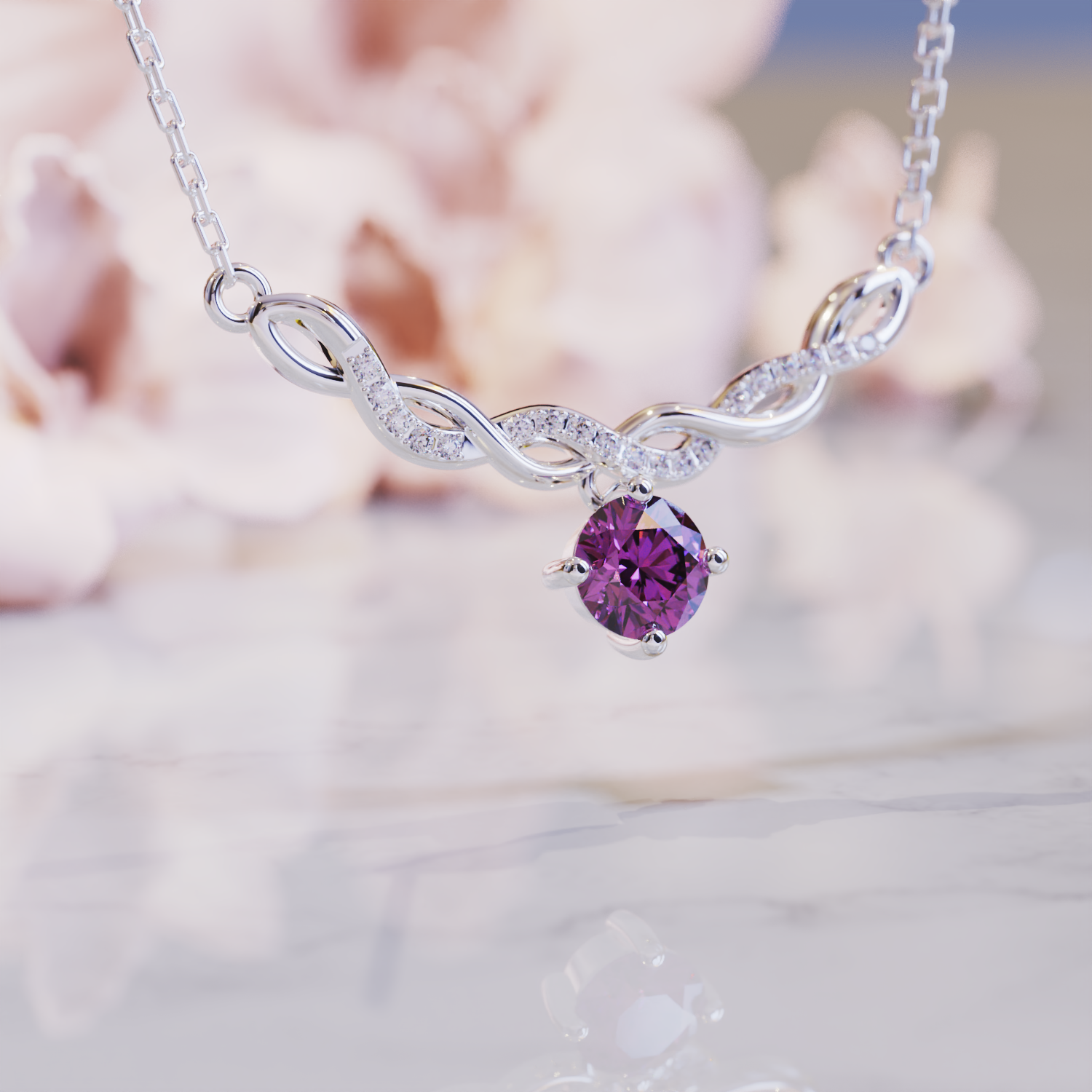 ジェニファー アレキサンドライト ネックレス