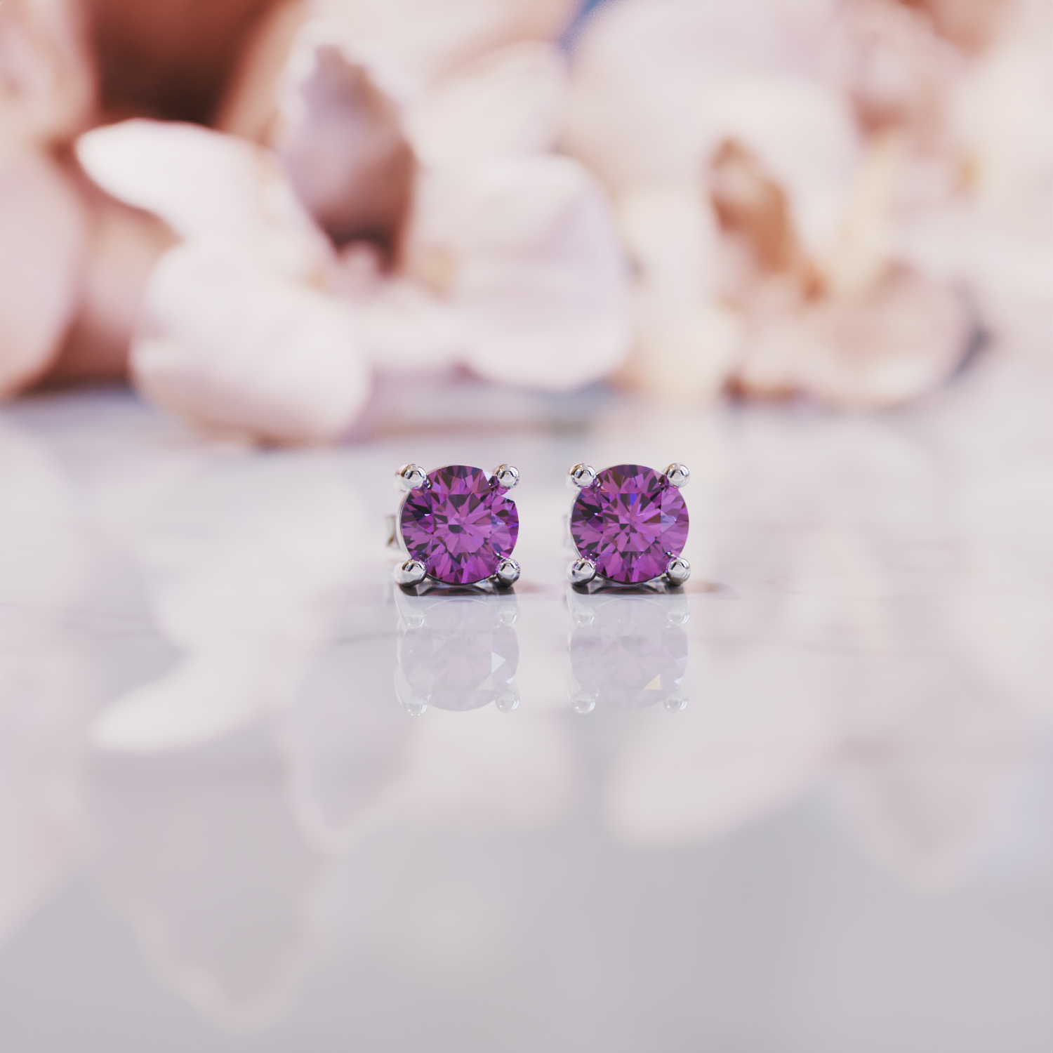 ドリューアレキサンドライトイヤリング