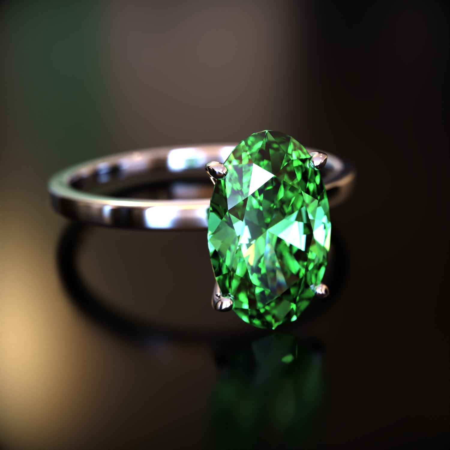 La Elena - Bague Moissanite Ovale Personnalisée