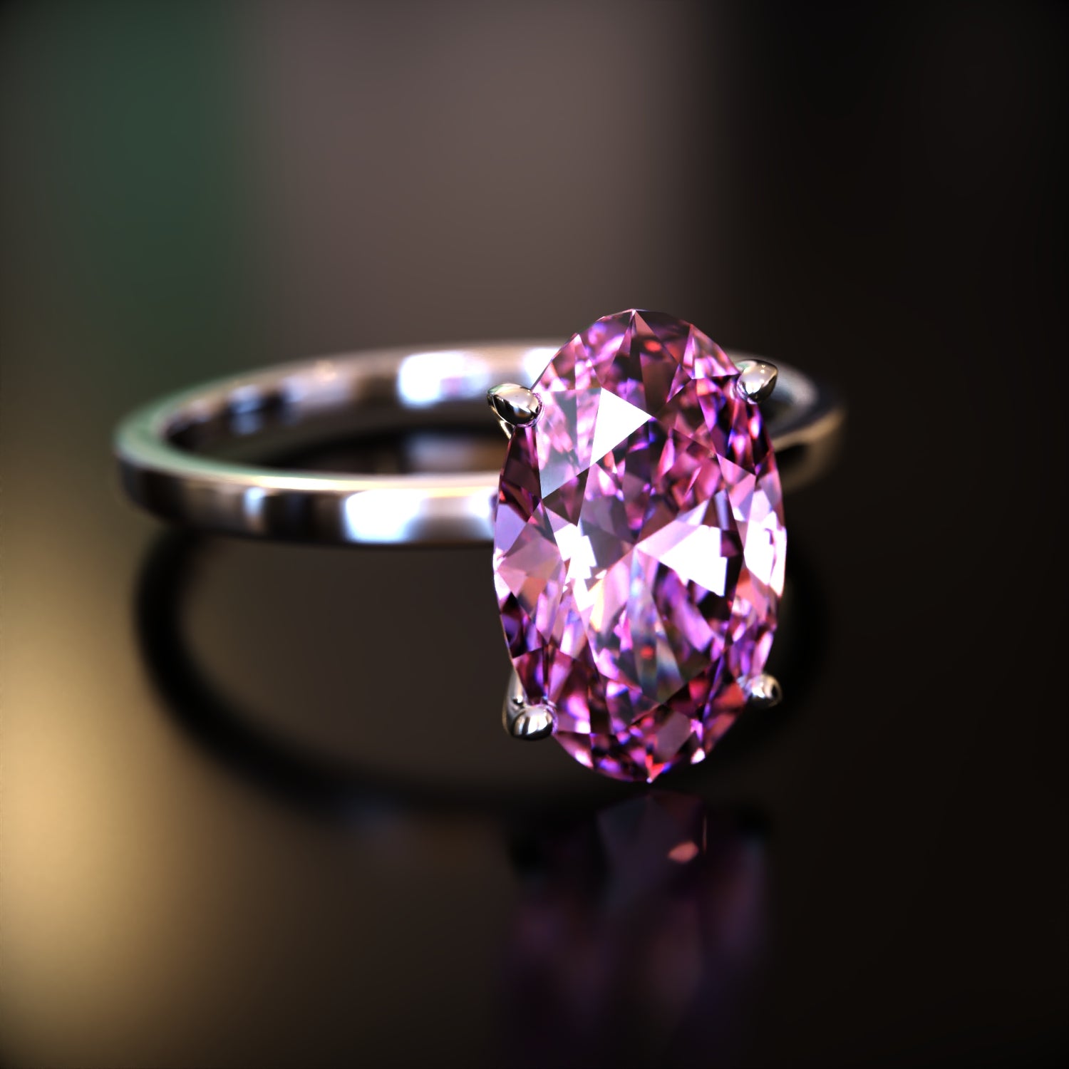 La Elena - Bague Moissanite Ovale Personnalisée