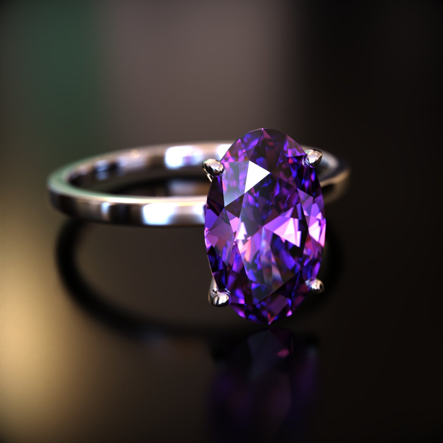 La Elena - Bague Moissanite Ovale Personnalisée