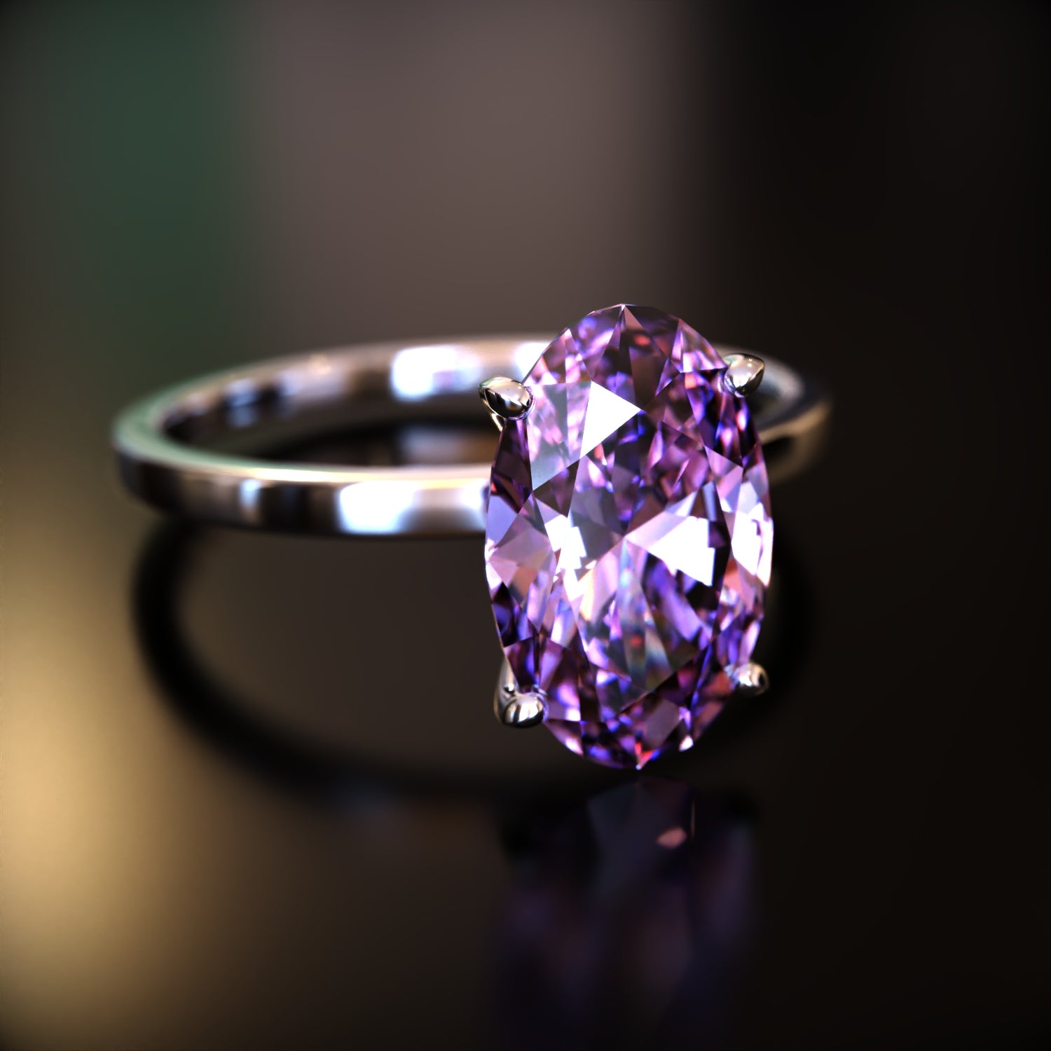 La Elena - Bague Moissanite Ovale Personnalisée