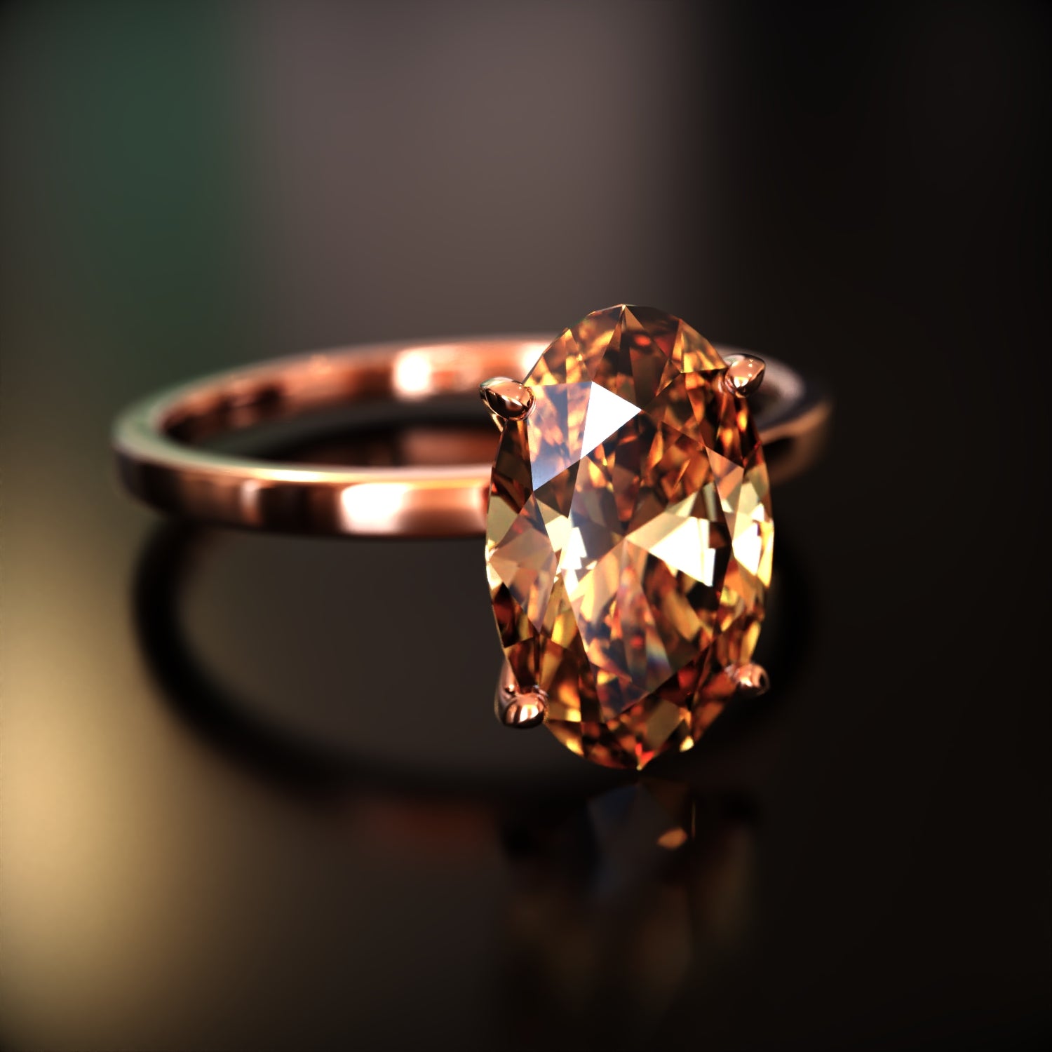 La Elena - Bague Moissanite Ovale Personnalisée