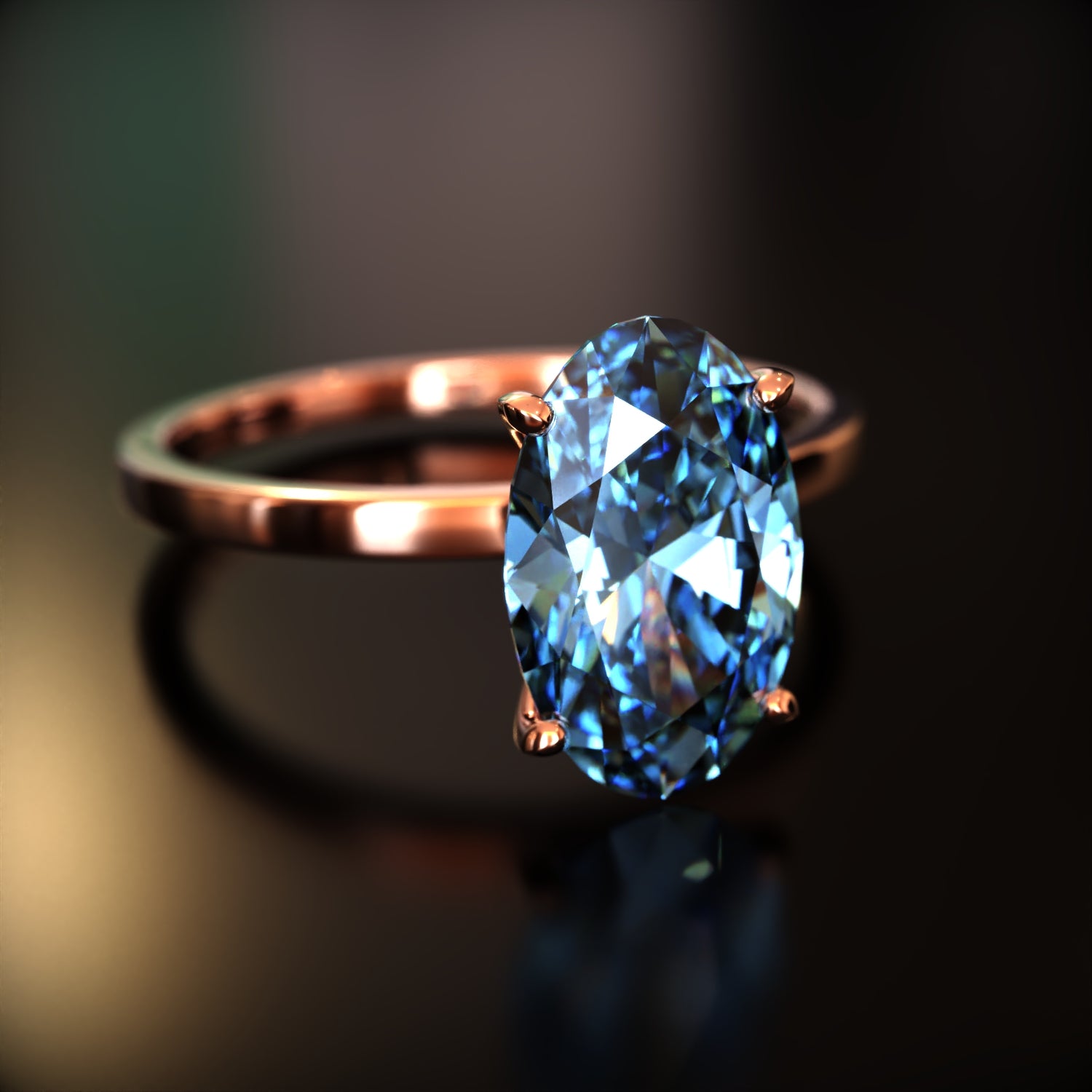 La Elena - Bague Moissanite Ovale Personnalisée