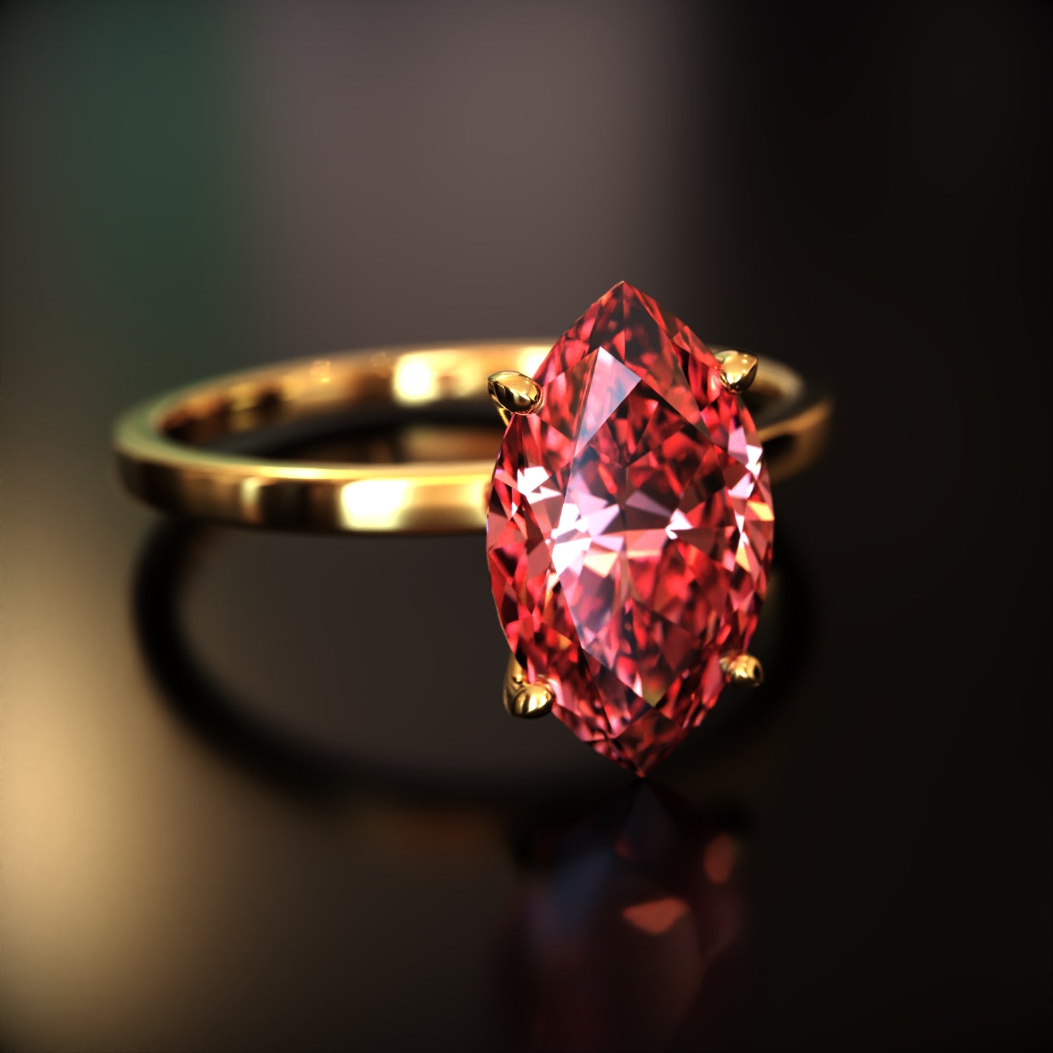 ザ・ソフィア - カスタムマーキスカット モアッサナイトリング