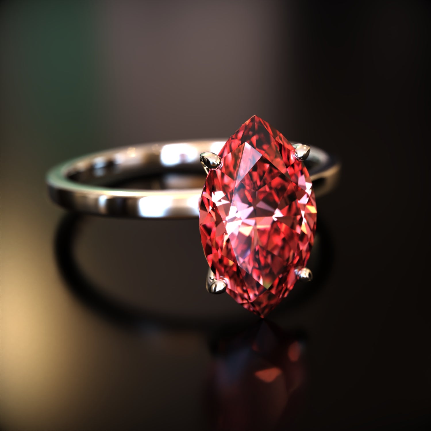 ザ・ソフィア - カスタムマーキスカット モアッサナイトリング