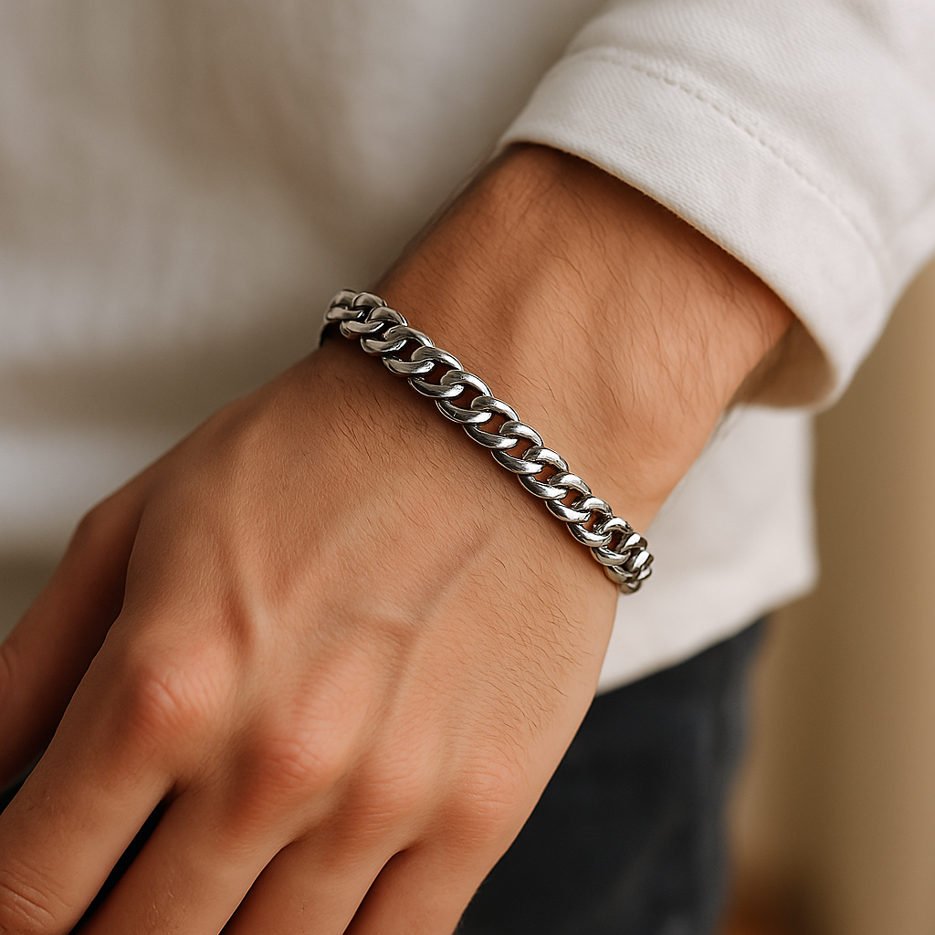 メンズ ミニマル チェーン ブレスレット