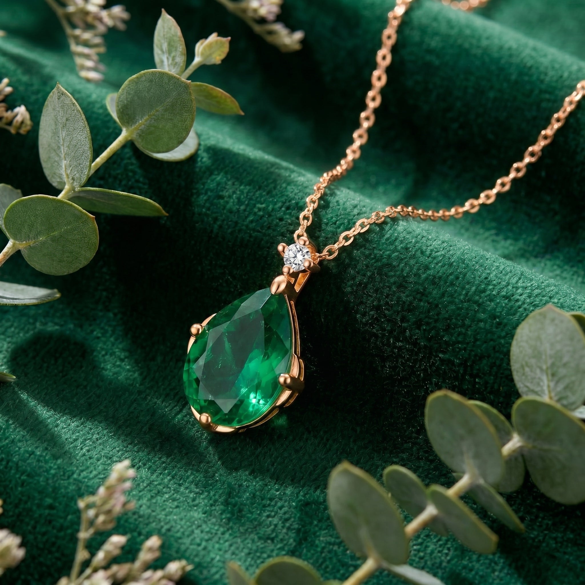 the-elenora-pear-18k-gold-vermeil in rose gold finish