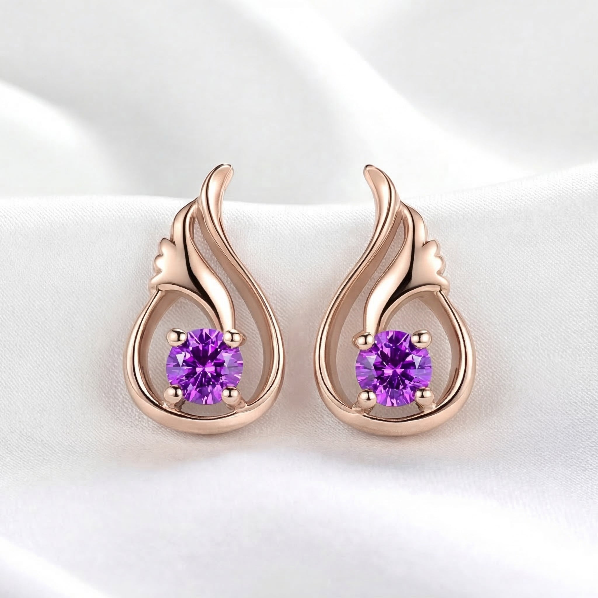 the-lysithea-drop-s925-sterling-silver in rose gold finish