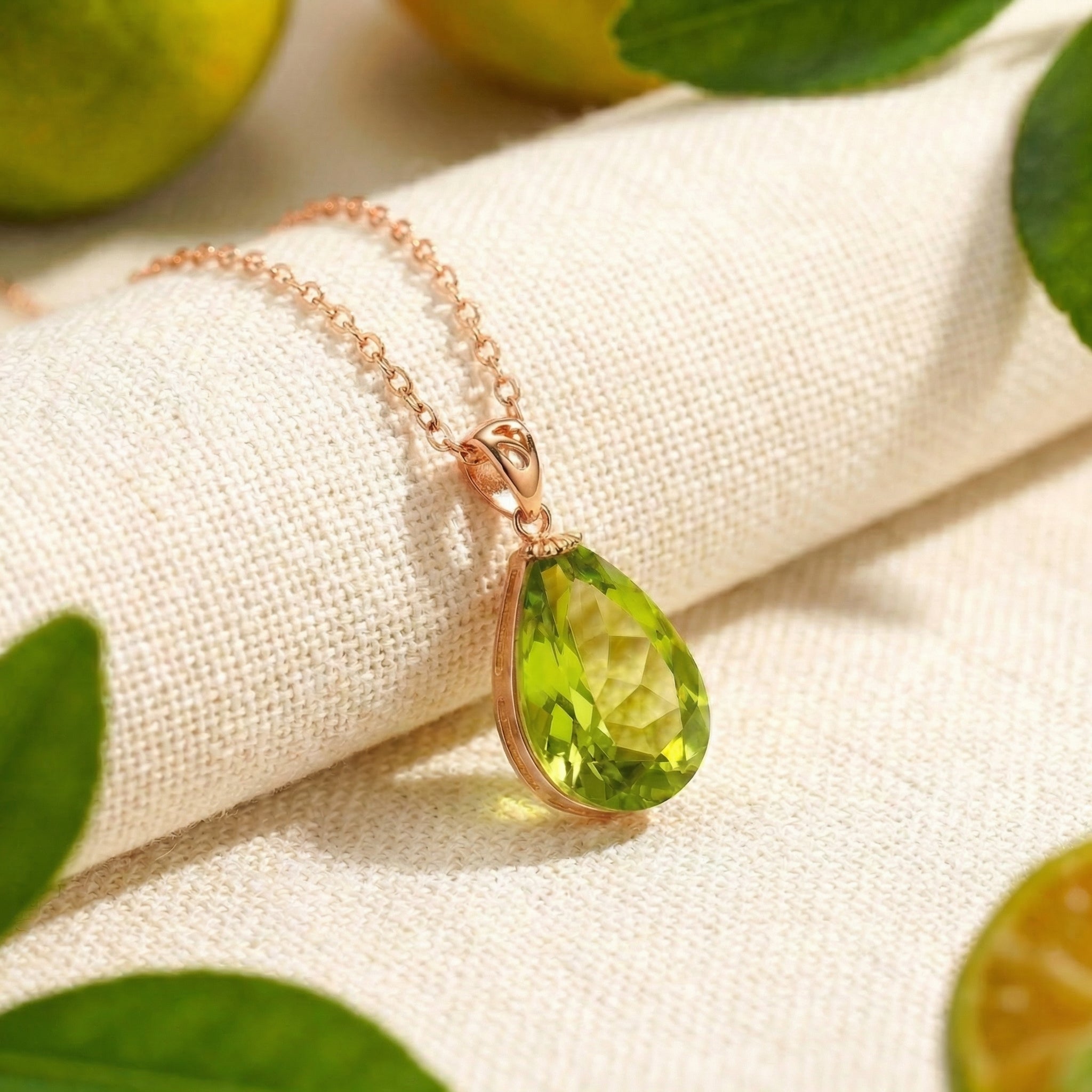 the-peridise-teardrop-18k-gold-vermeil in rose gold finish